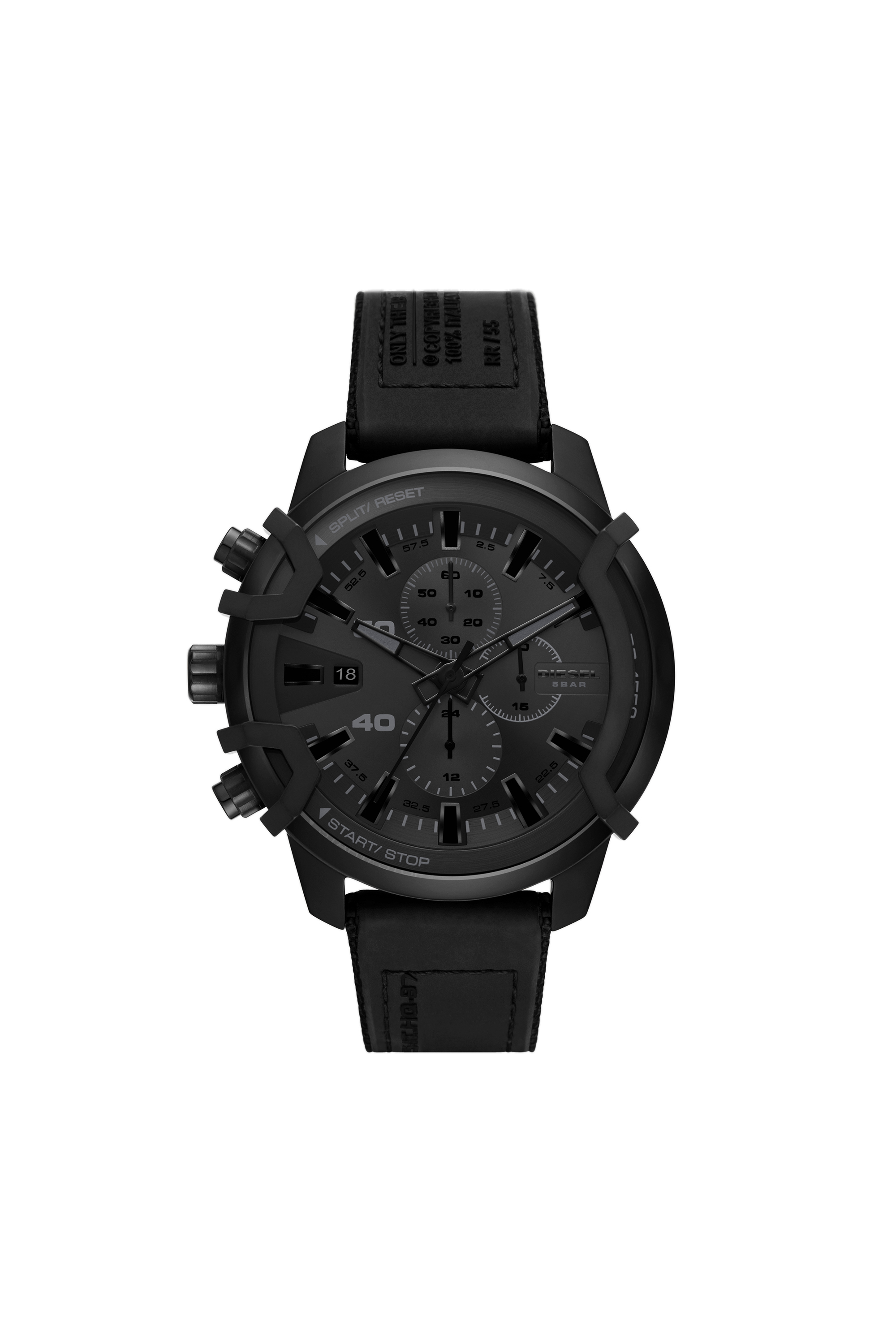 Diesel - DZ4556, Reloj cronógrafo Griffed con correa en lona negra Hombre in Negro - 1