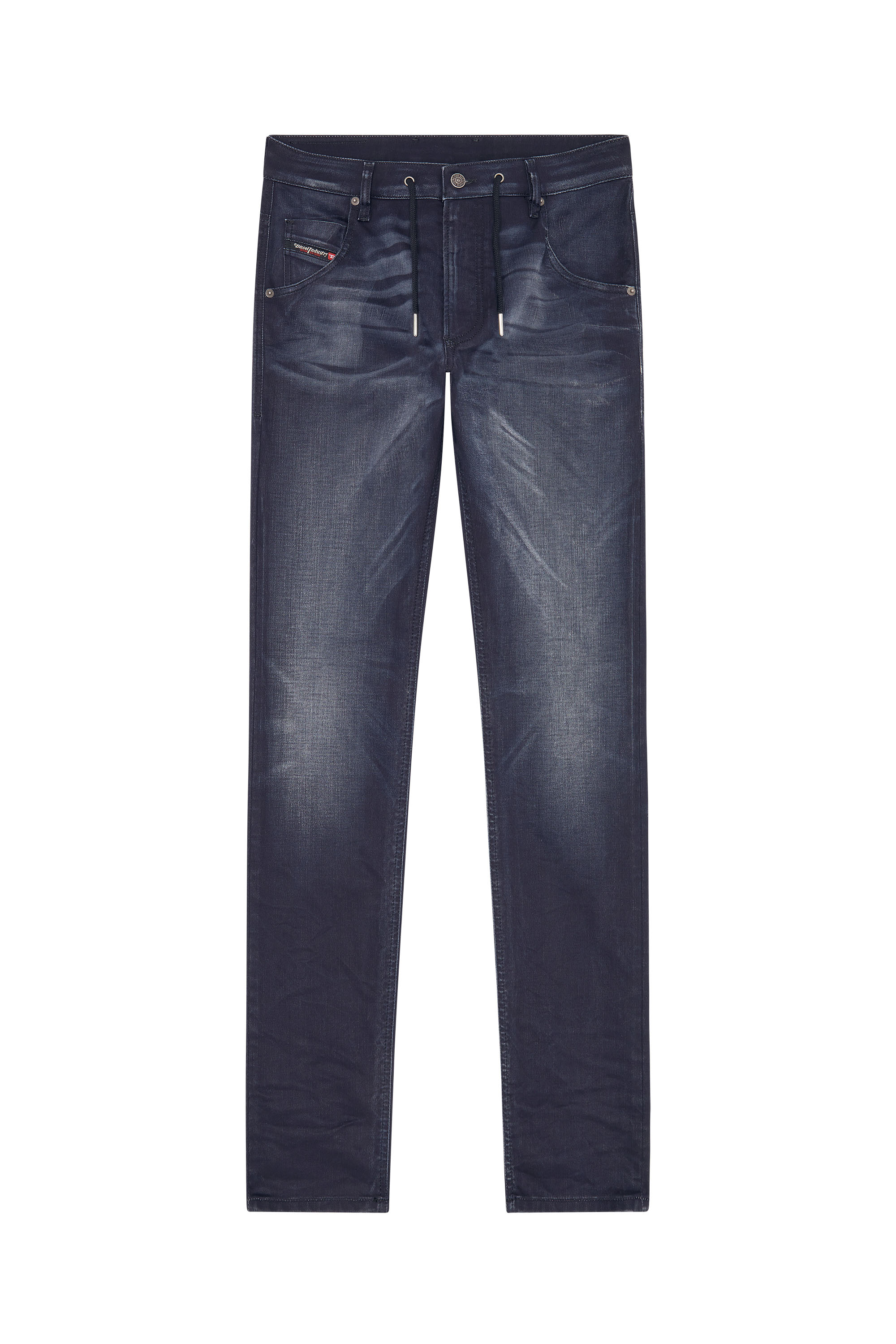 Diesel - Krooley JoggJeans® 068CR Tapered, Negro/Gris oscuro - Image 6