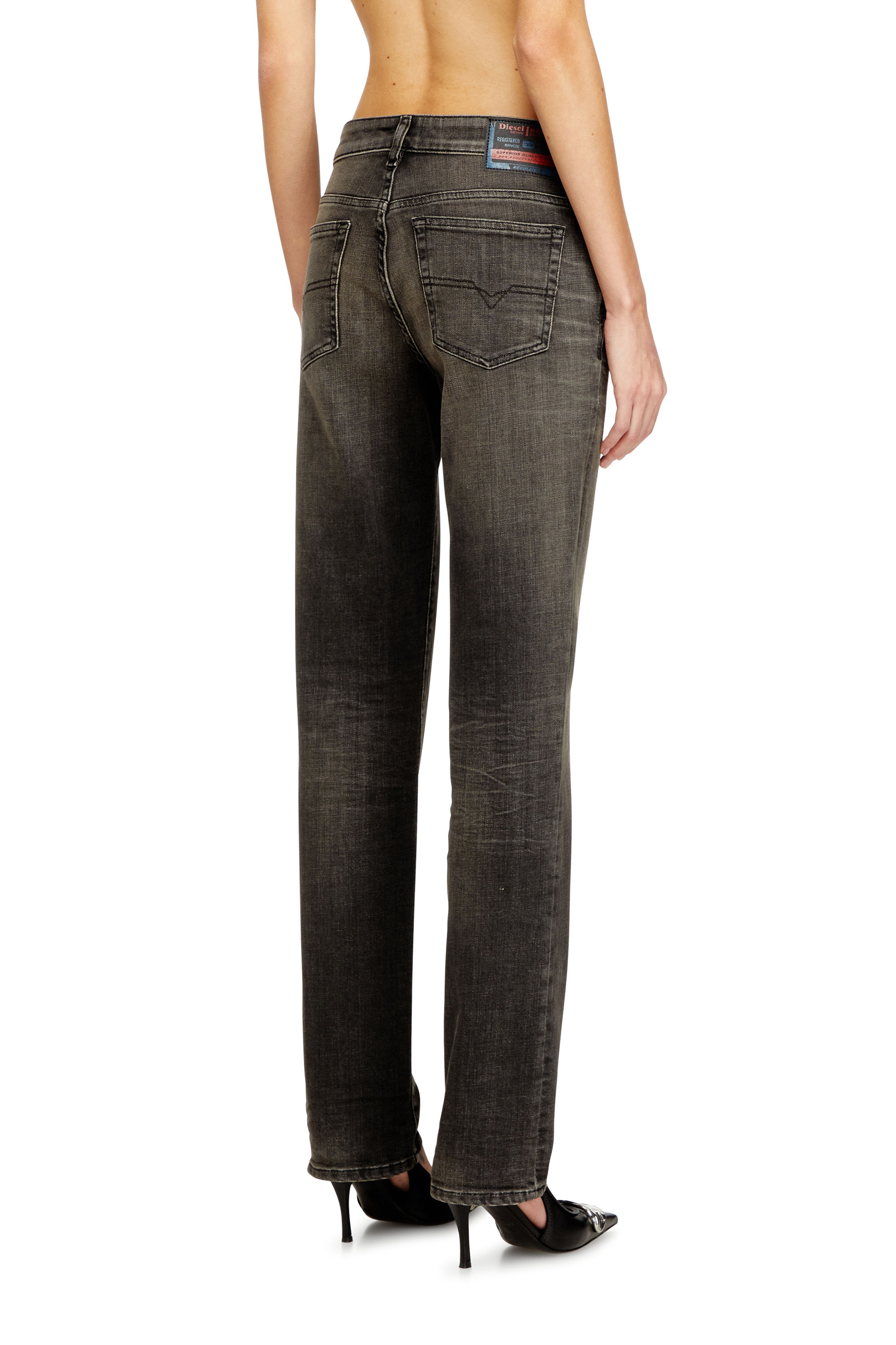Diesel - Regular Jeans 1989 D-Mine 09N58 Mujer, Gris - 3