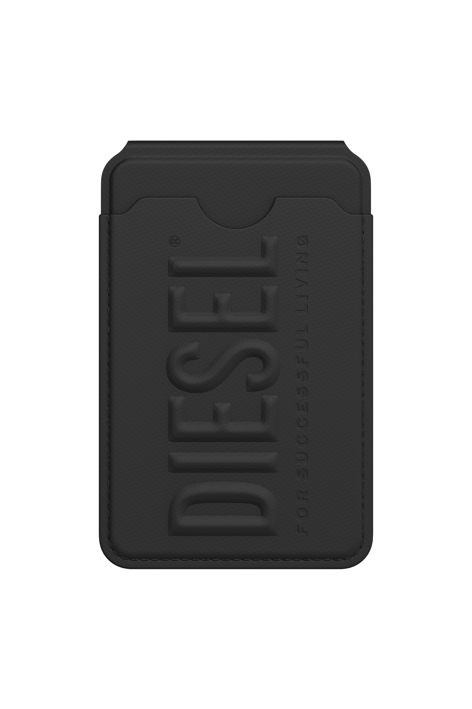 Diesel - 60449  CREDIT CARD HOLDER, Tarjetero con soporte Magsafe 3D Biscotto Unisex in Negro - 1