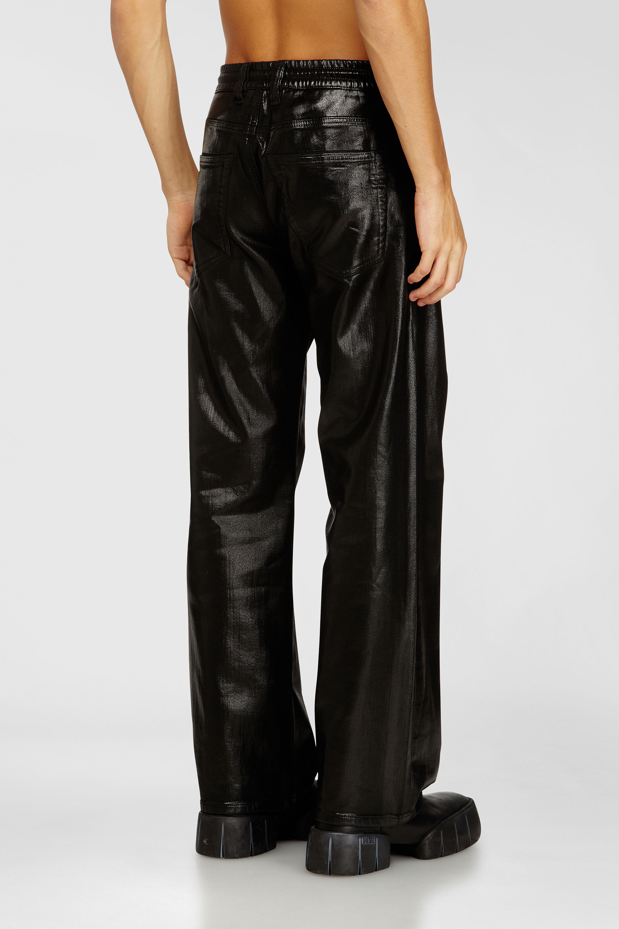 Diesel - Relaxed 2080 D-Reel Joggjeans&reg; 068VD Hombre, Negro/Gris oscuro - 3