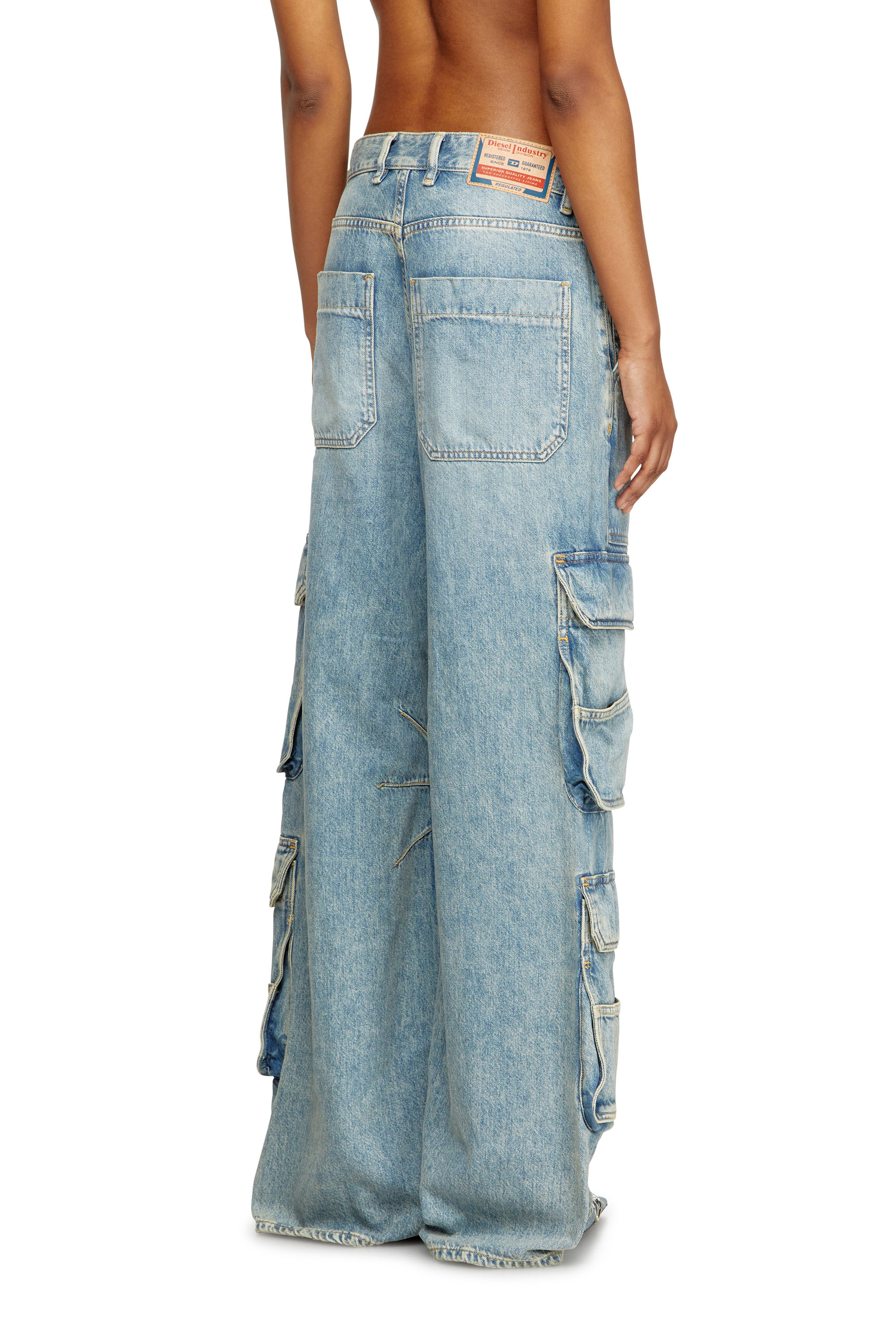 Diesel - Relaxed Jeans 1996 D-Sire 0DBCX Mujer, Azul Claro - 4