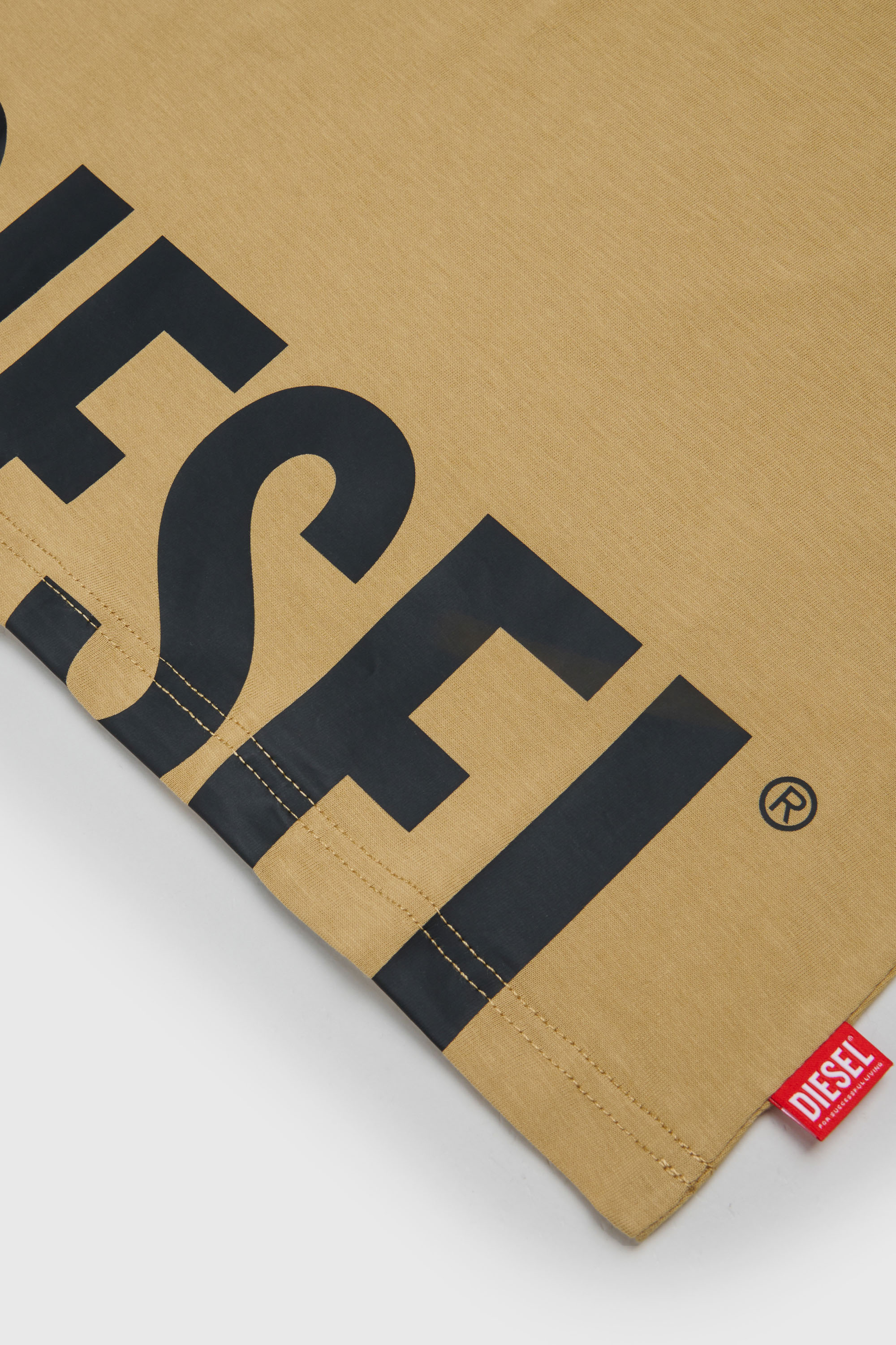 Diesel - TPRES, Camiseta con logo recortado Hombre in Marr&oacute;n - 4