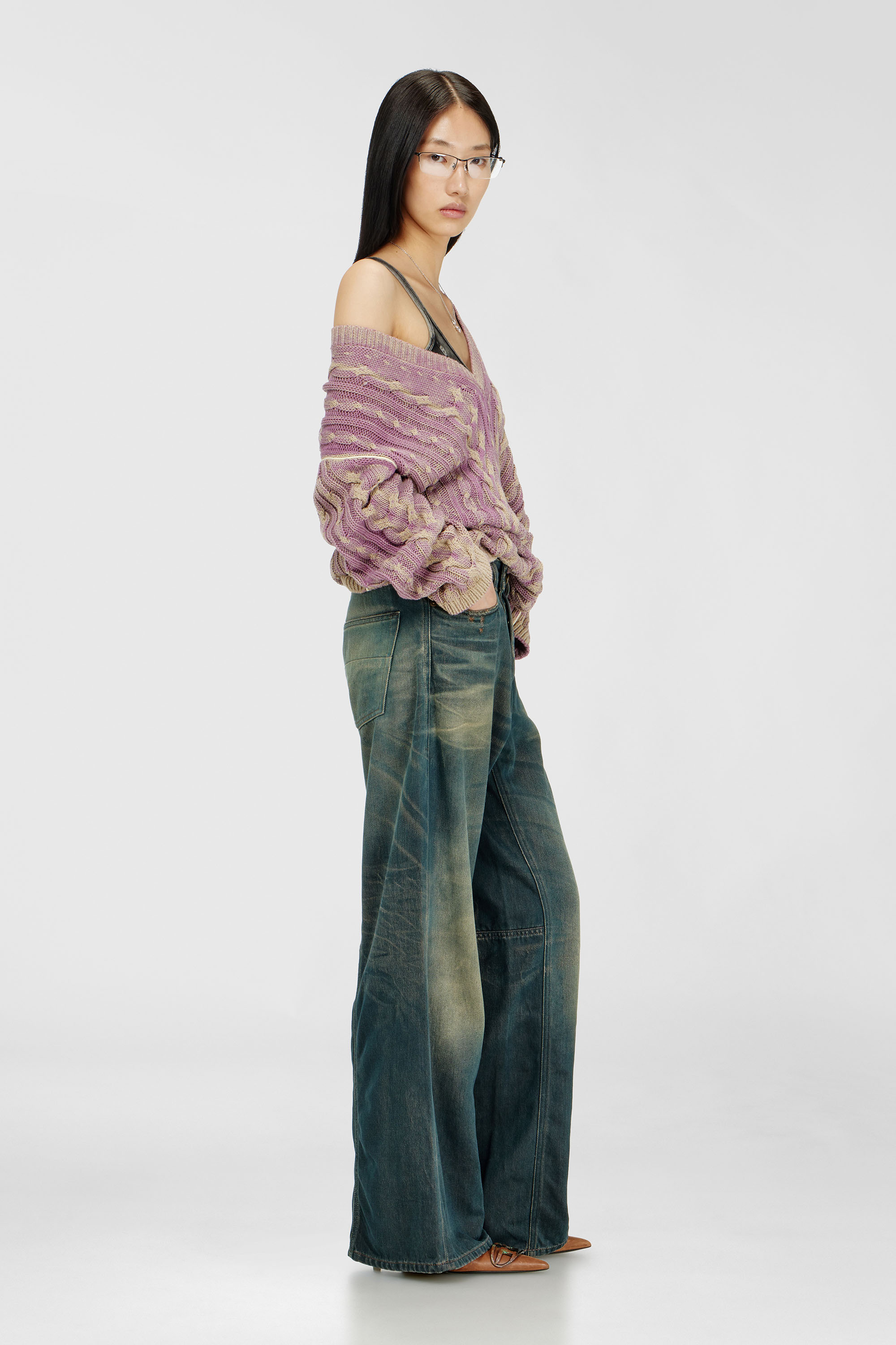 Diesel - Relaxed Jeans 1996 D-Sire 09P85 Mujer, Azul Oscuro - 2