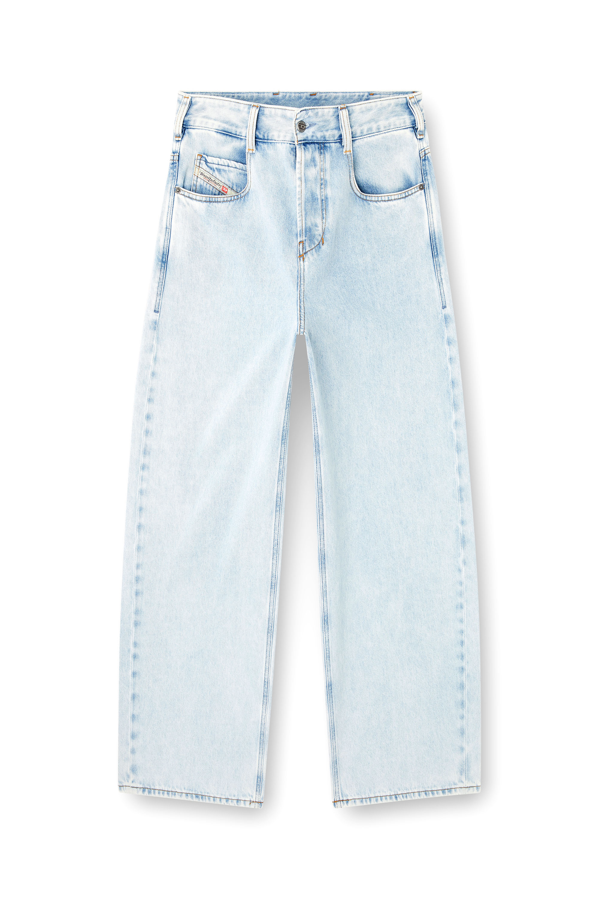 Diesel - Relaxed Jeans 1997 D-Enim-M 09M74 Unisex, Azul Claro - 3