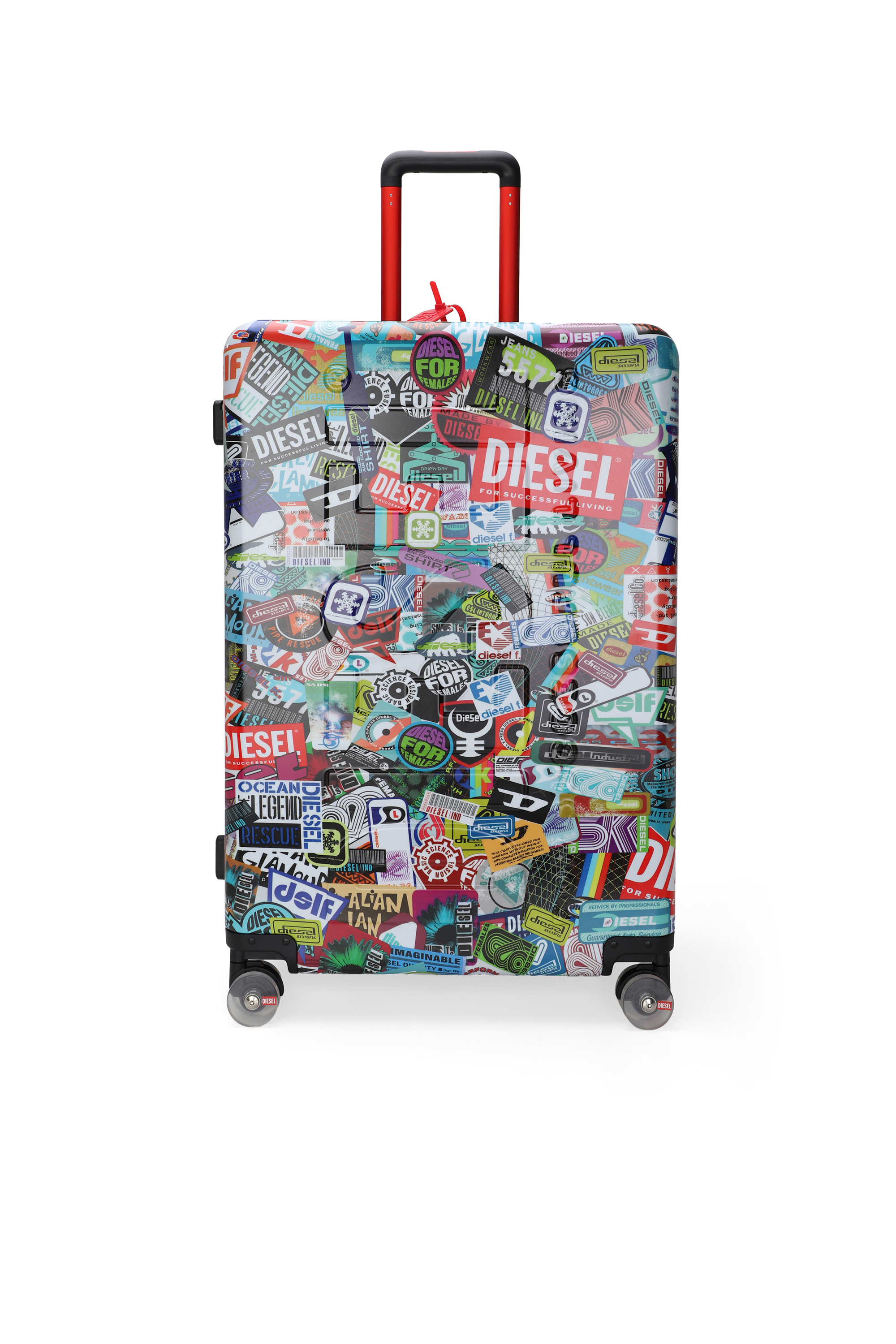 Diesel - DIESEL PC PRINTED TROLLEY-STICKERS- DSL0, Maleta estilo pegatina tama&ntilde;o L Unisex in Multicolor - 1
