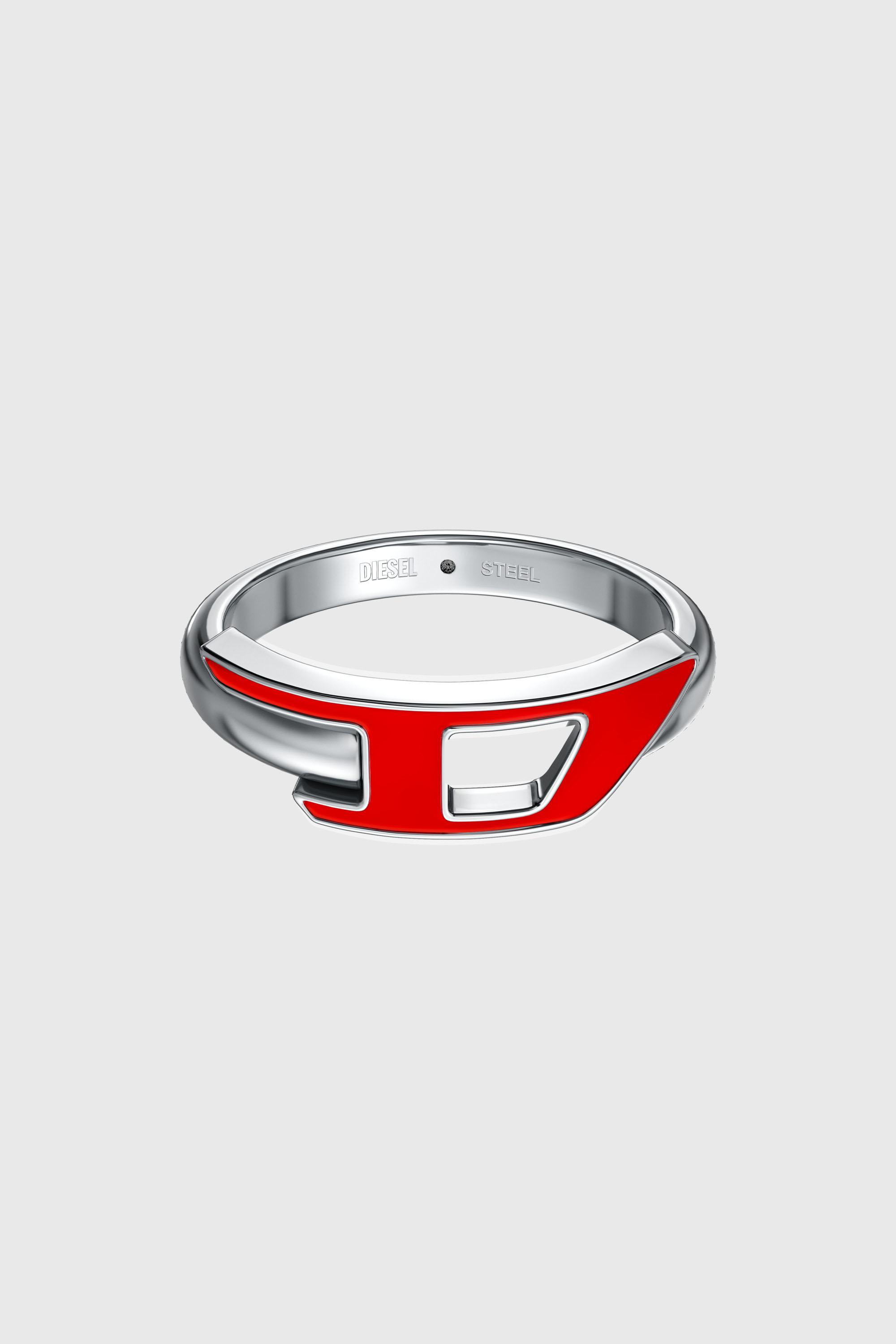 Diesel - DX1688040 JEWELLERY, Anillo de banda de acero inoxidable Unisex in Plateado - 3