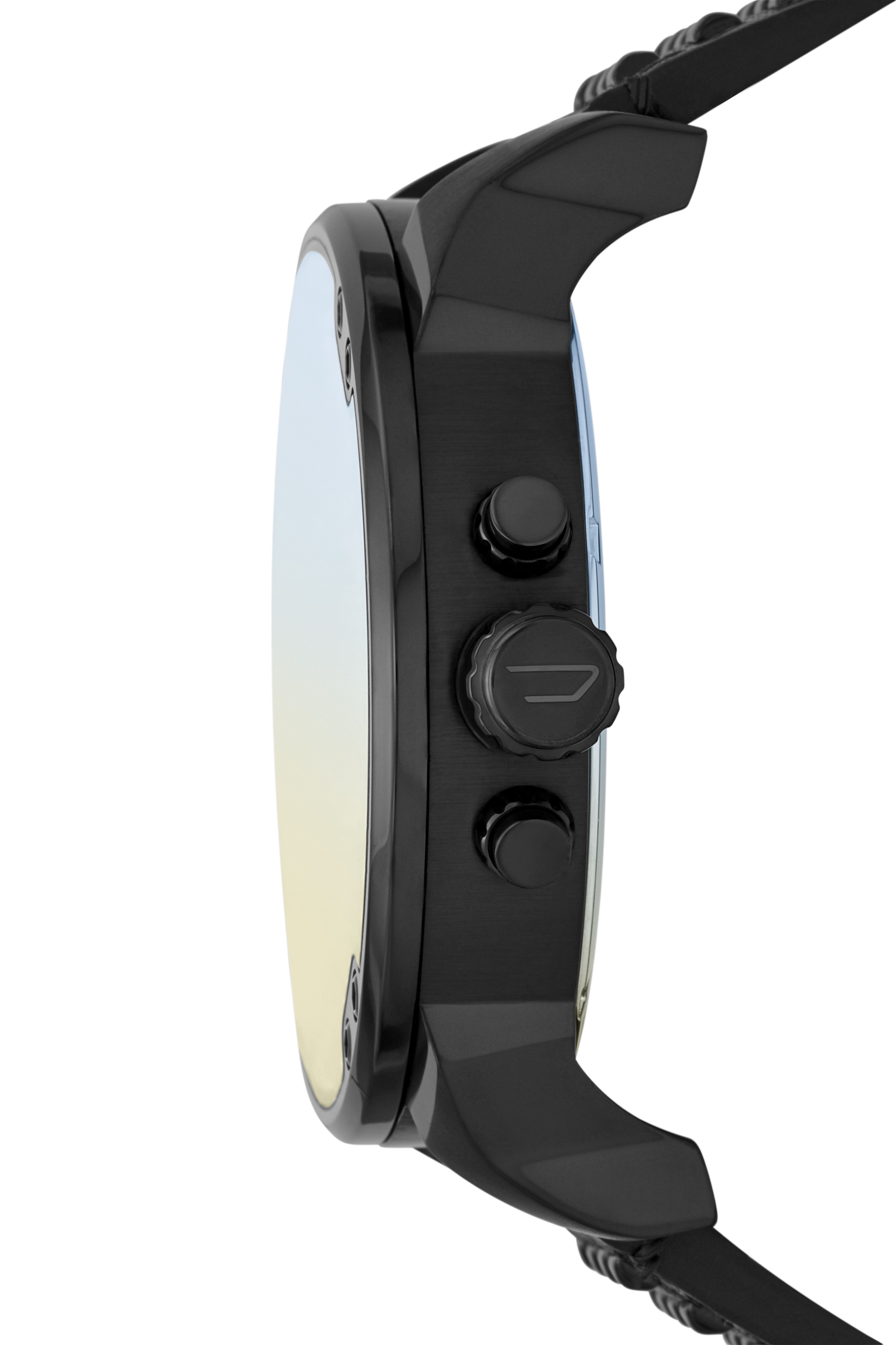 Diesel - DZ7451, Reloj Mr. Daddy con correa de cuero negro Hombre in Negro - 3