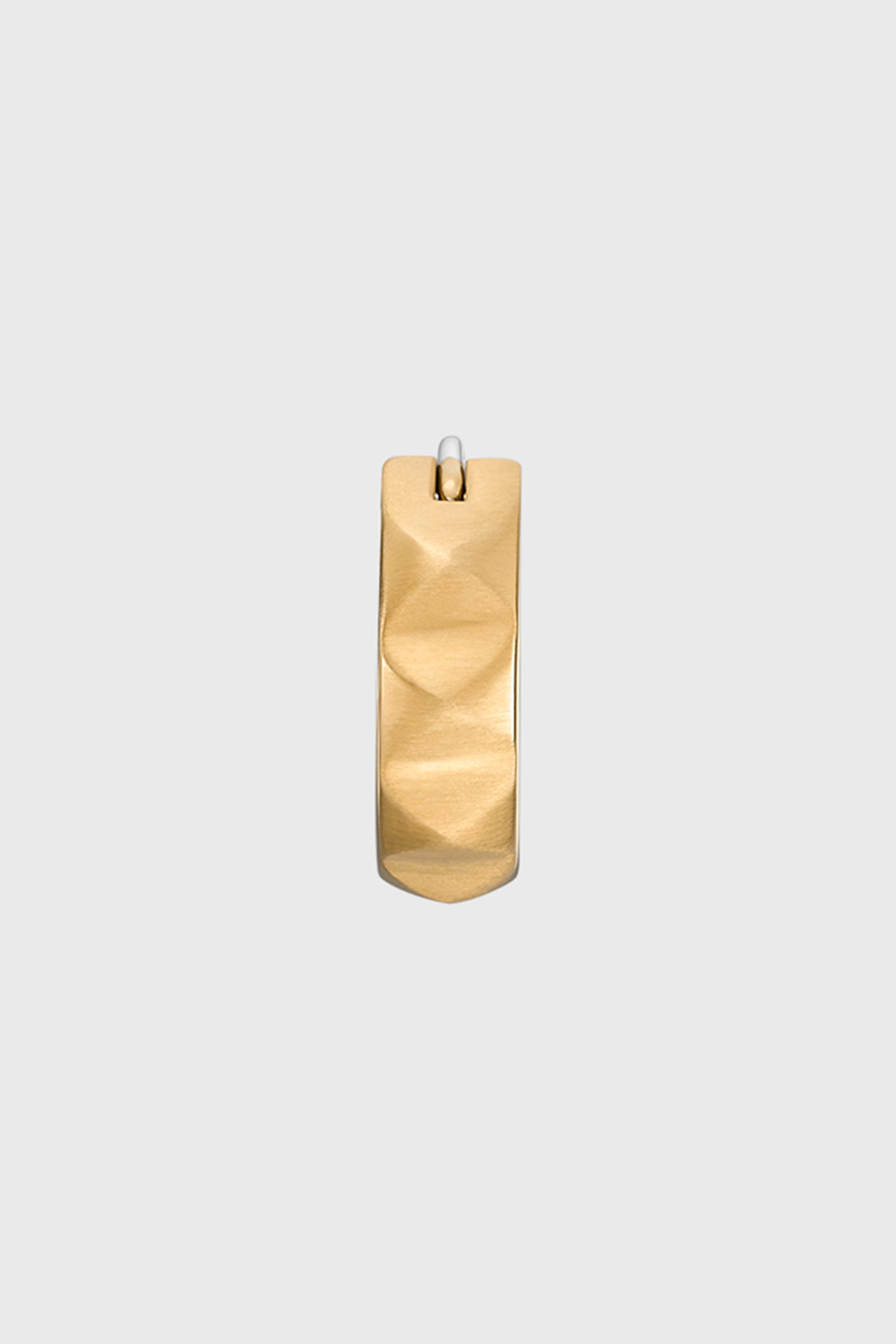 Diesel - DX1417, Unisex's Gold-Tone Stainless Steel single hoop earring in Gold - 2