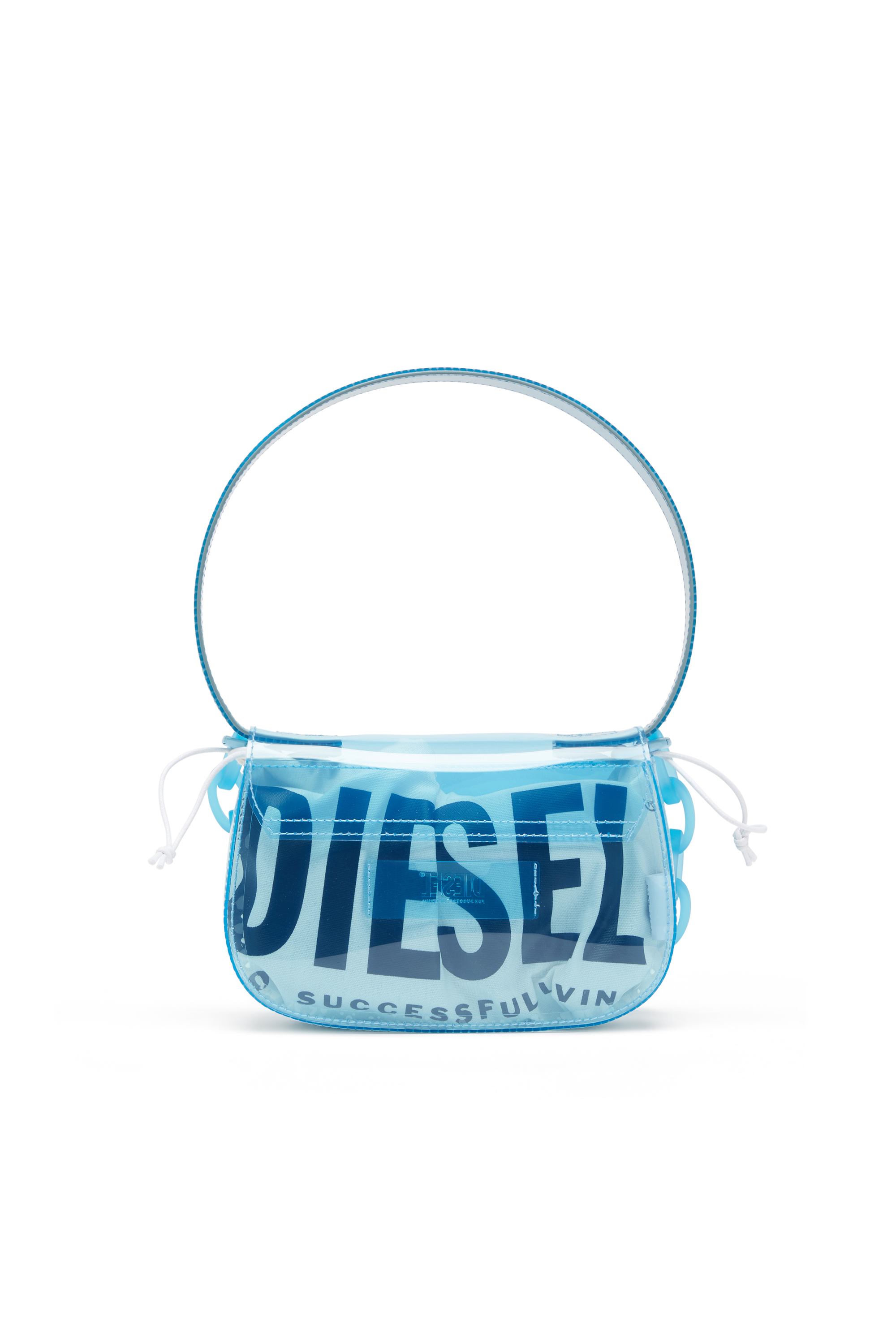 Diesel - 1DR, 1DR-Iconic bolso de hombro en TPU transparente Mujer in Azul marino - 2