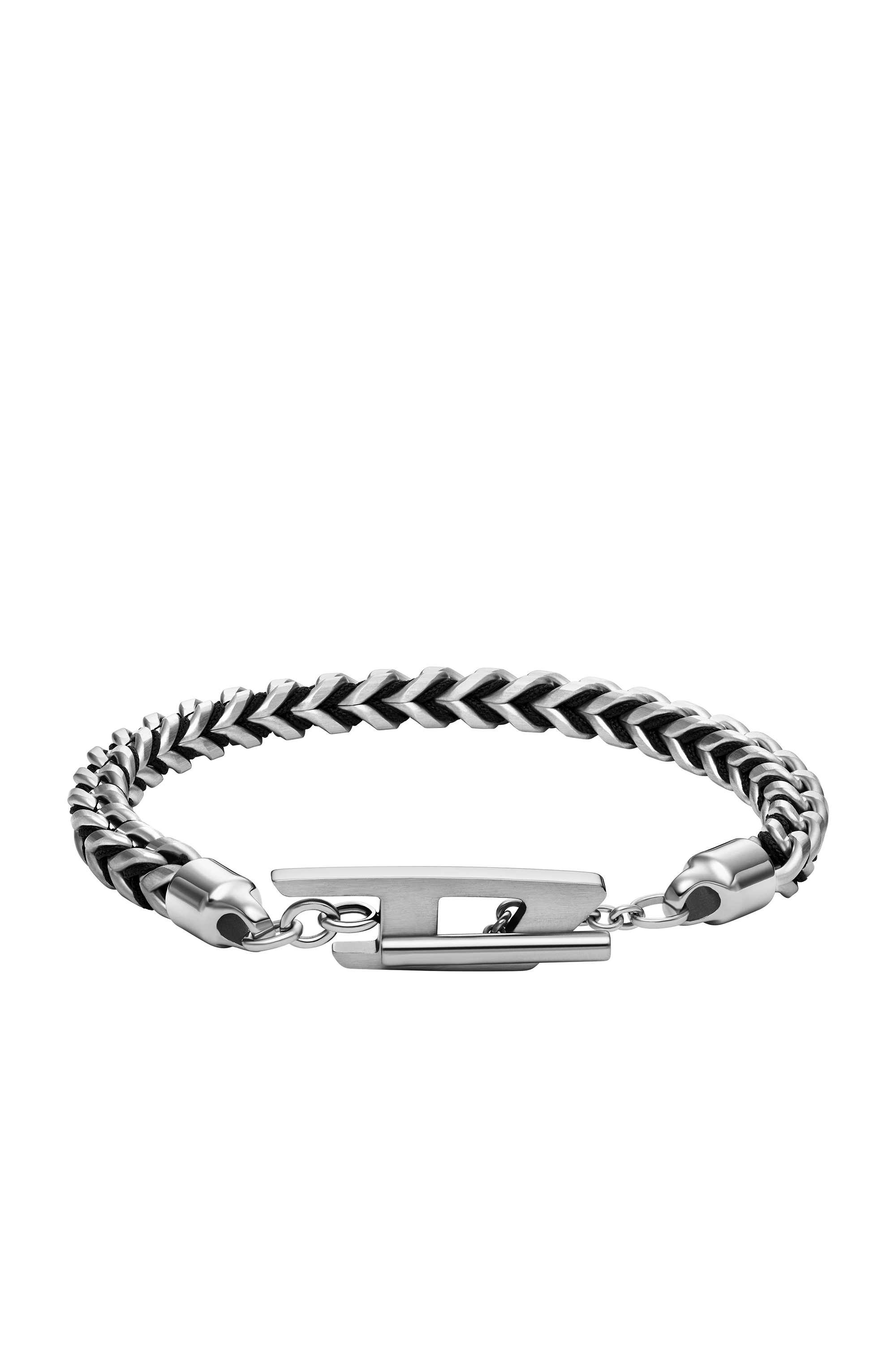 Diesel - DX1540040, Pulsera de cadena tejida de acero inoxidable Unisex in Plateado - 1