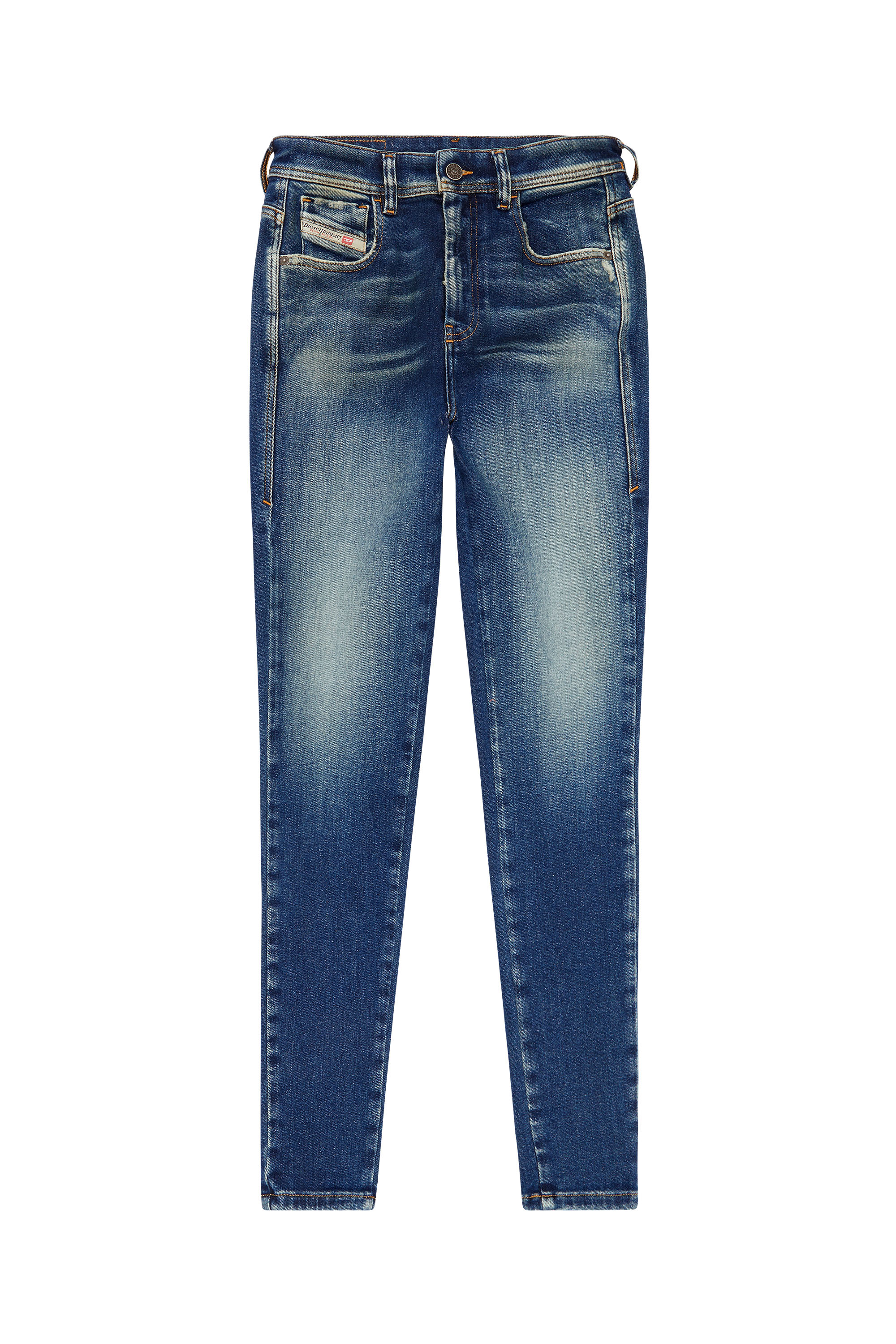 Diesel - Super skinny Jeans 1984 Slandy-High 09G90, Azul Oscuro - Image 5