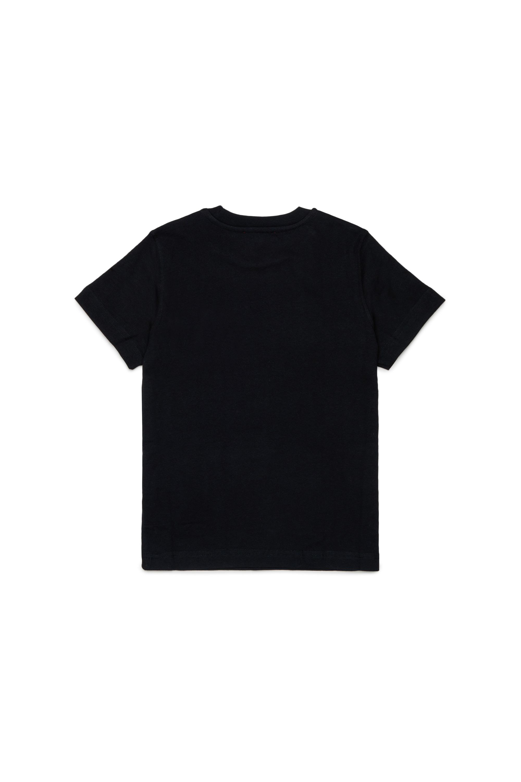 Diesel - TJUSTR7, Camiseta de algod&oacute;n con peque&ntilde;o logo Biscotto Hombre in Negro - 2