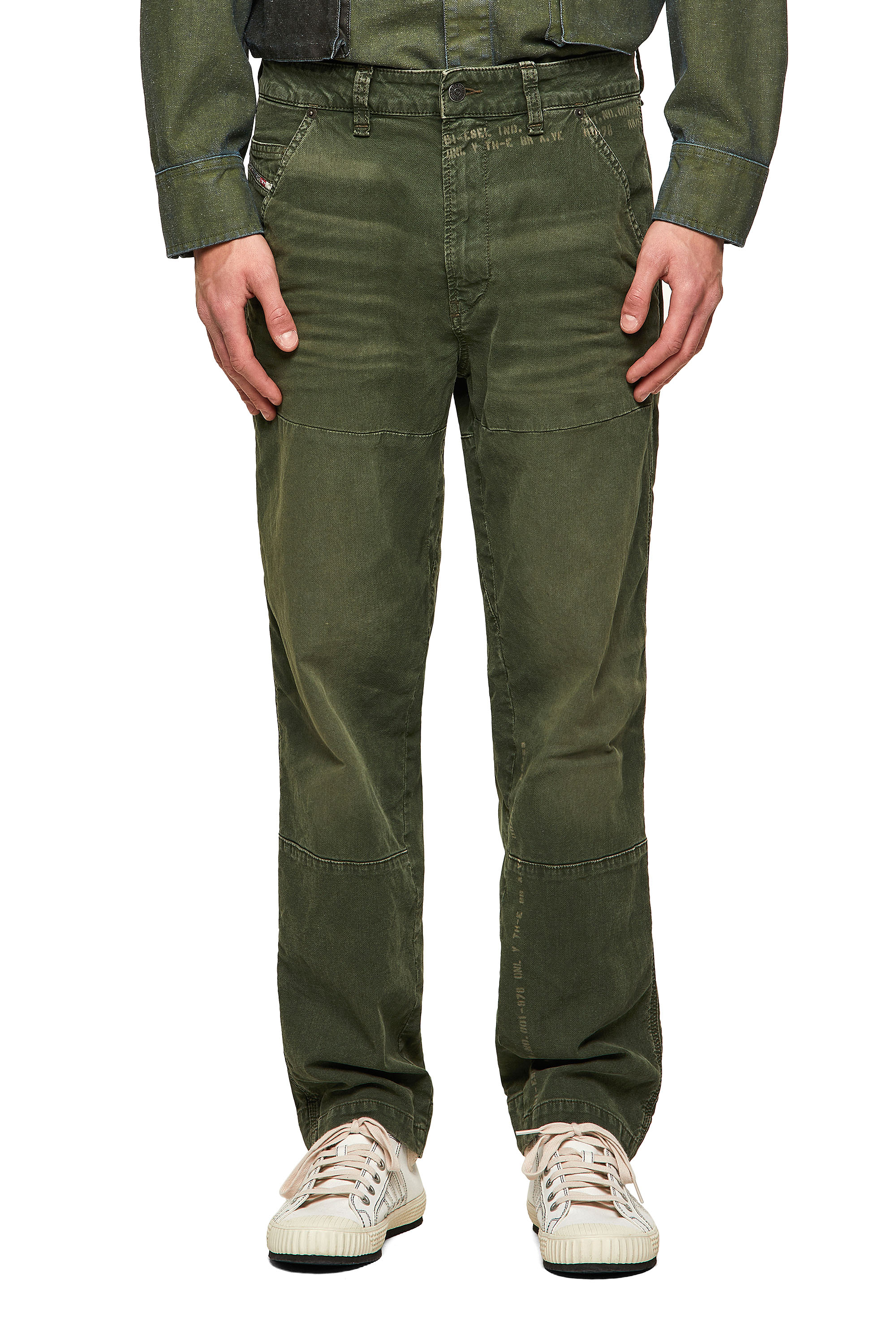 D-Azerr JoggJeans® 069WH, Verde Militar - Vaqueros