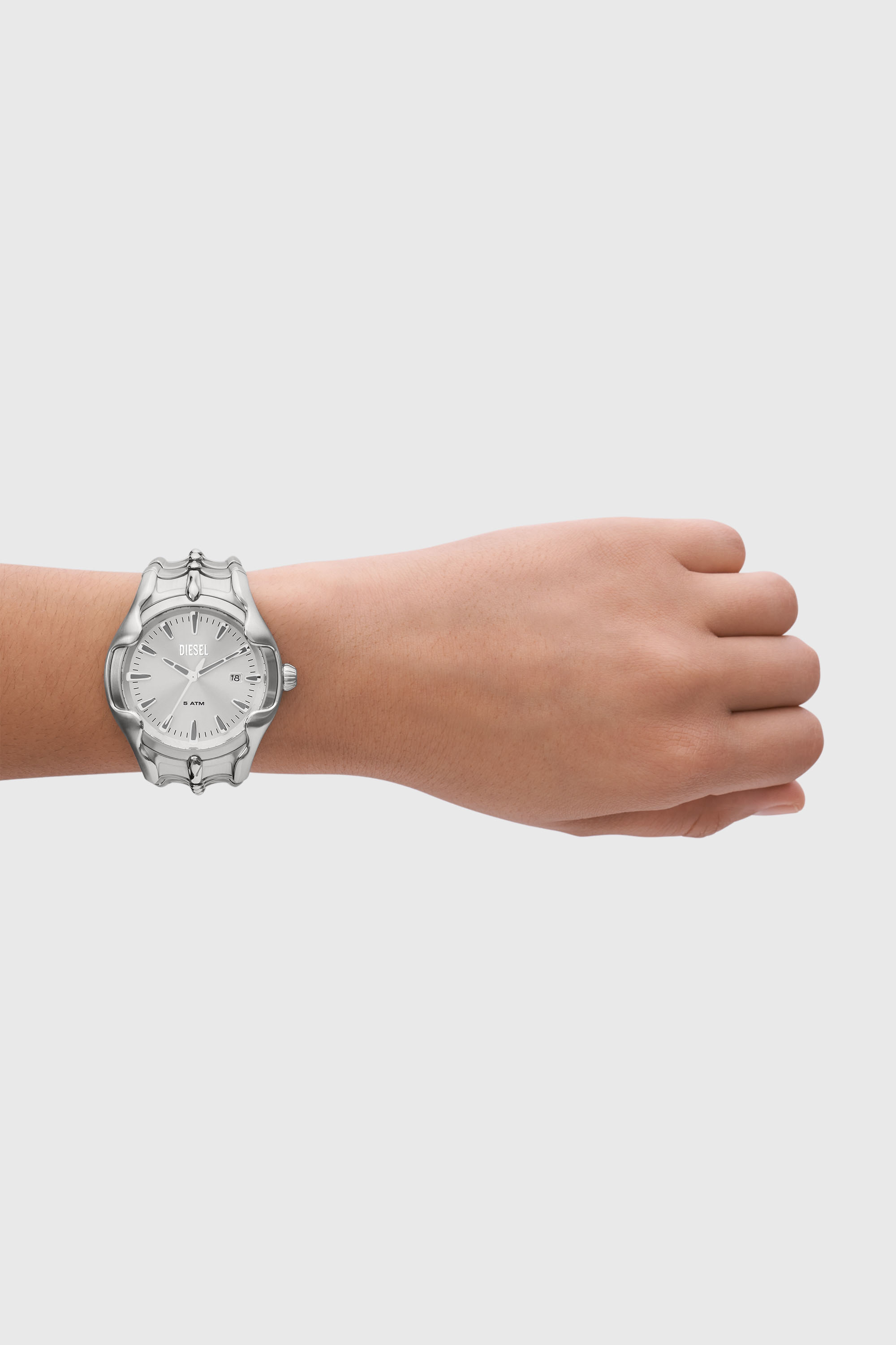 Diesel - DZ2185, Reloj Vert de acero inoxidable Hombre in Plateado - 4