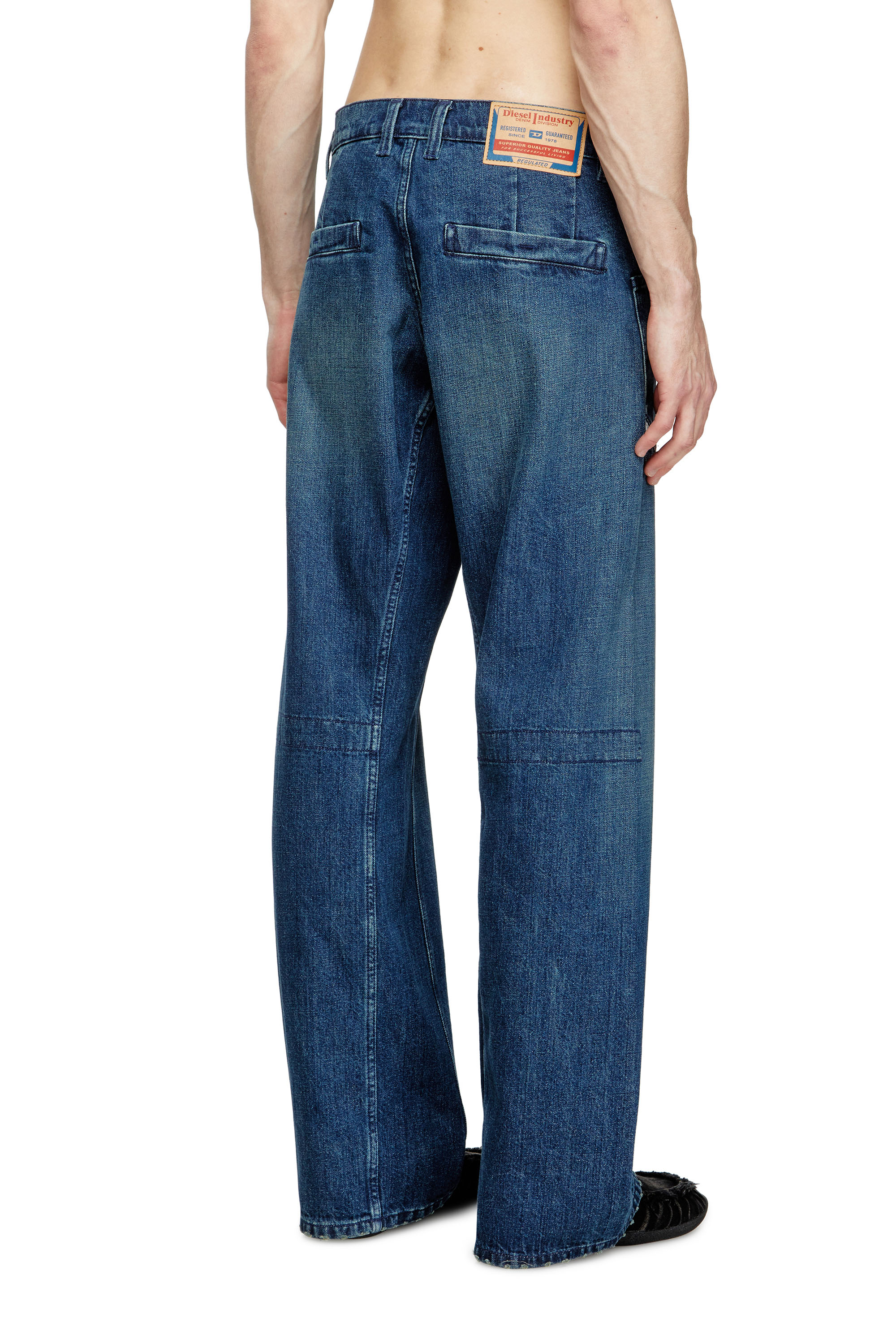 Diesel - Relaxed Jeans D-Zeta 0DBDS Hombre, Azul Oscuro - 4