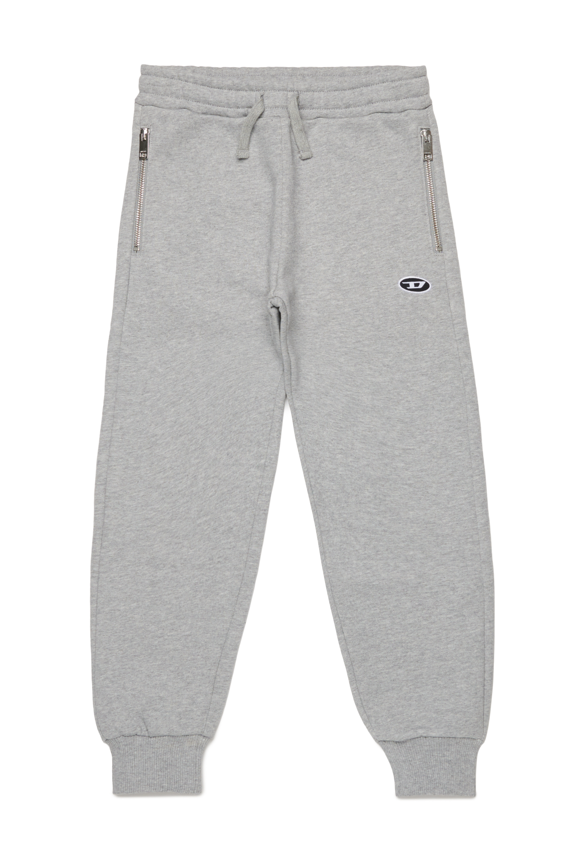 Diesel - PTARYDOVALZIPPJ, Pantalones deportivos con bolsillos con cremallera Hombre in Gris - 1