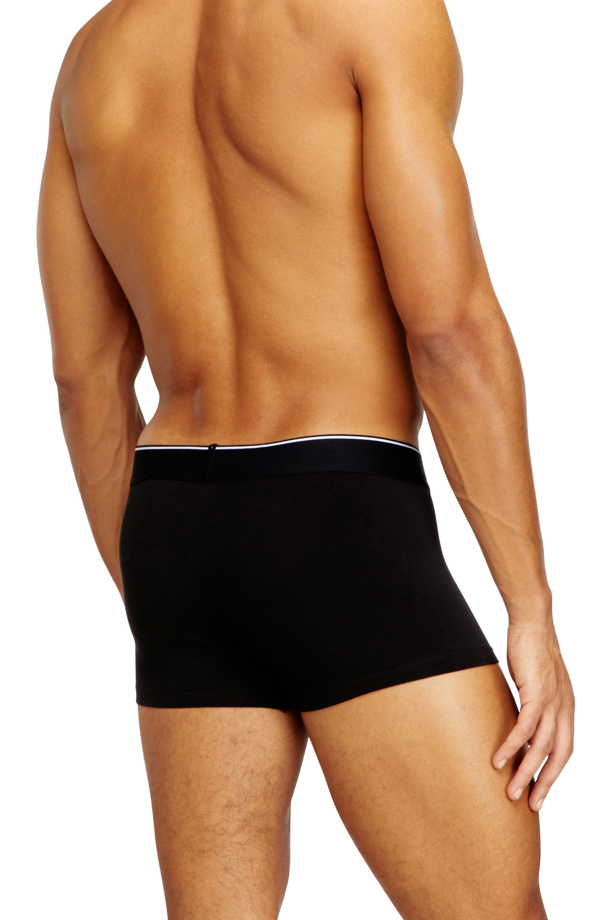Diesel - DAMIEN-D-BOX-3PACK, Paquete de 3 bóxers de algodón elástico con estampado completo Hombre in Negro - 4