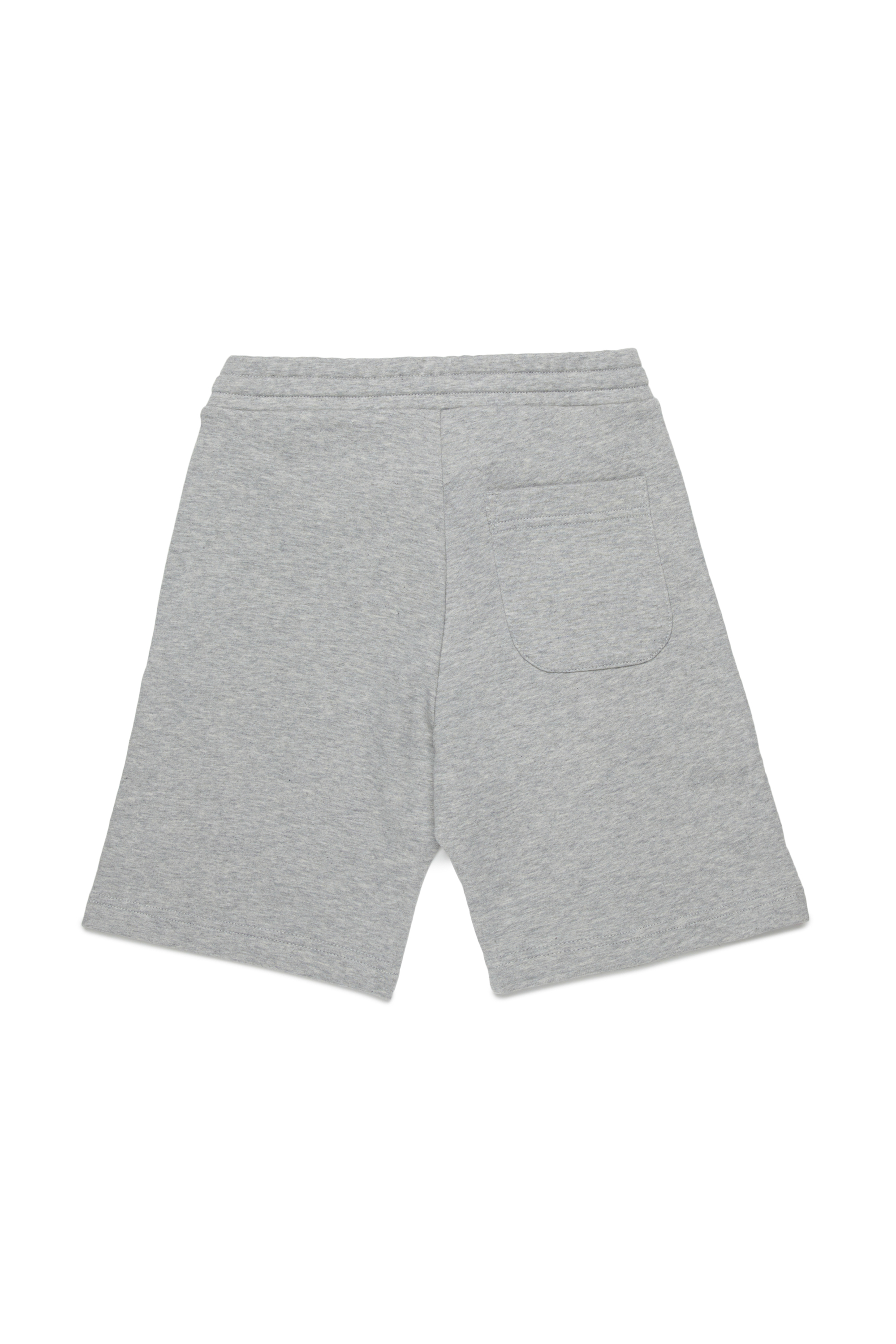 Diesel - PMACISHORT, Pantalones cortos deportivos con efecto metálico y logotipo Oval D Hombre in Gris - 2