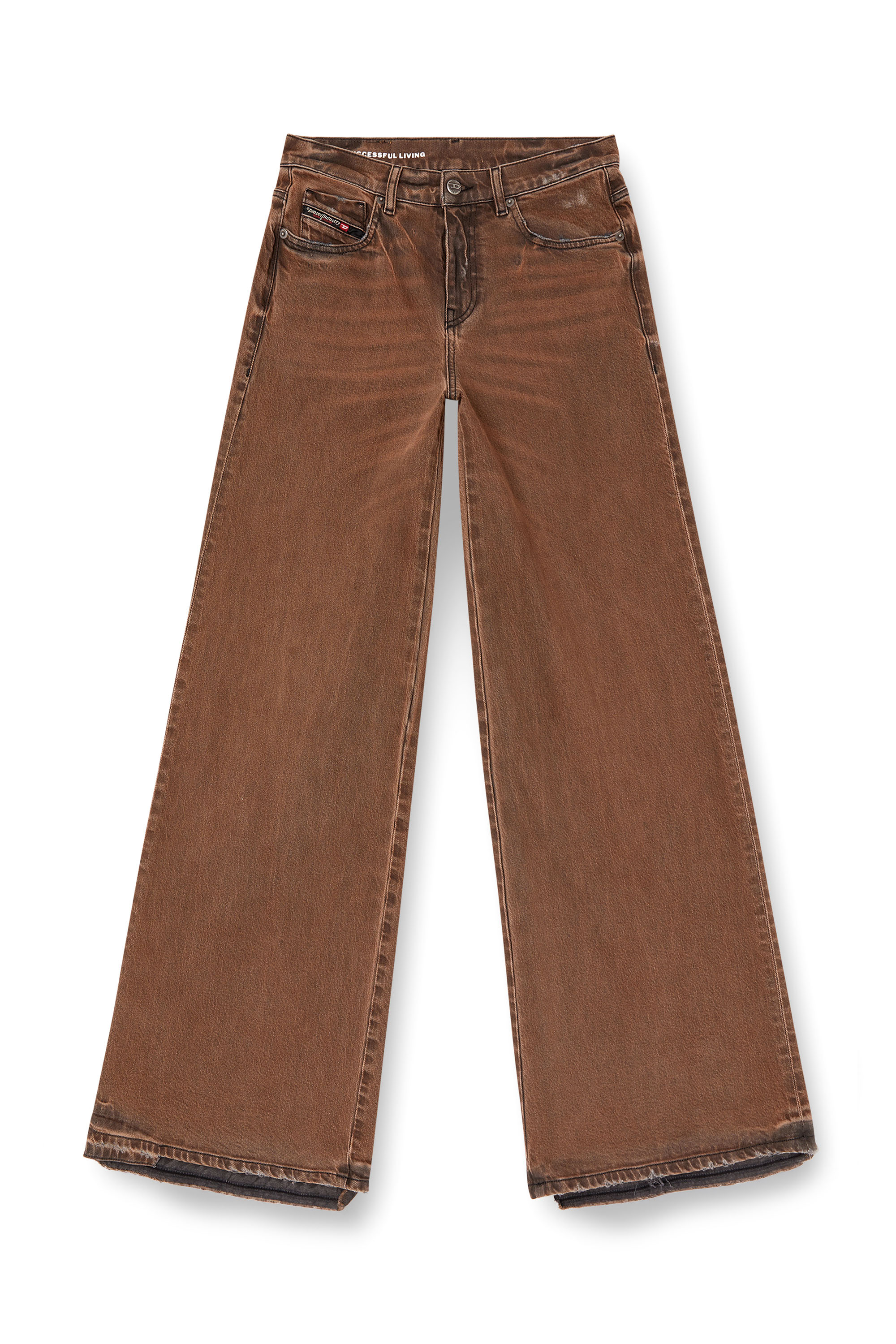 Diesel - Flare Jeans 1978 D-Akemi 09L24 Mujer, Marr&oacute;n - 2