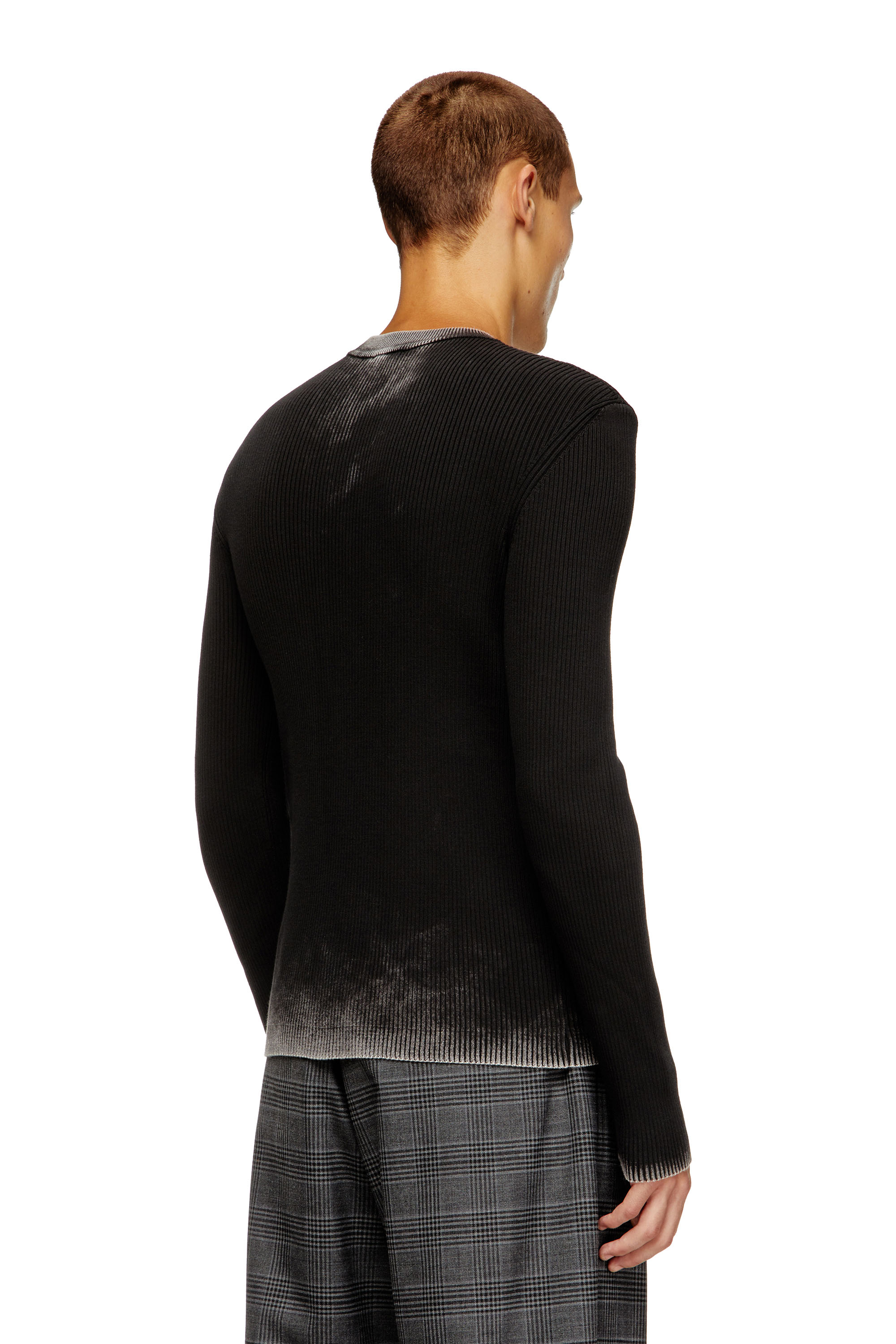 Diesel - K-DARIN-A, Jersey recortado con Oval D Hombre in Negro - 4