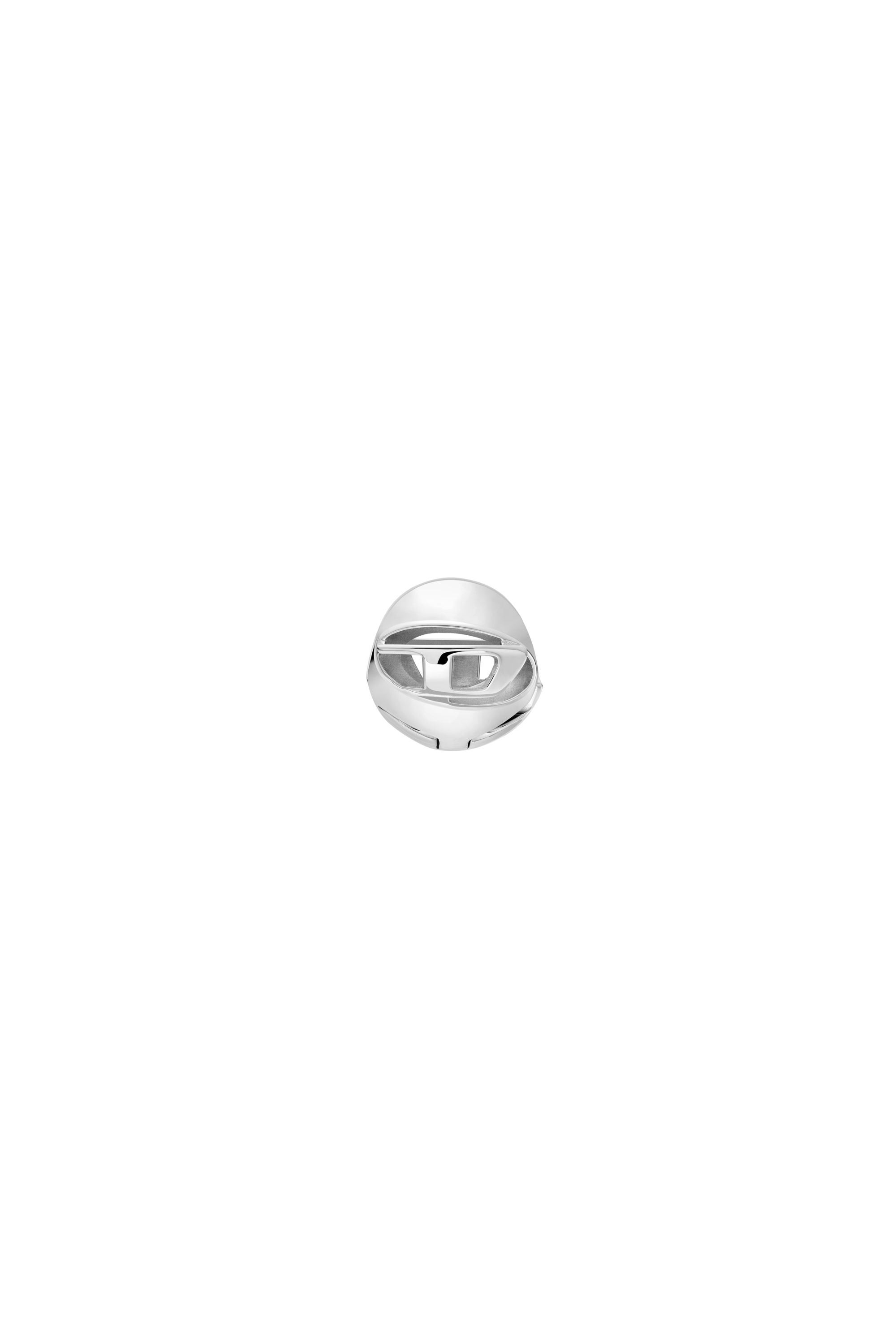 Diesel - DX1718040, Unisex's Stainless Steel Hoop Earring in Silver - 2