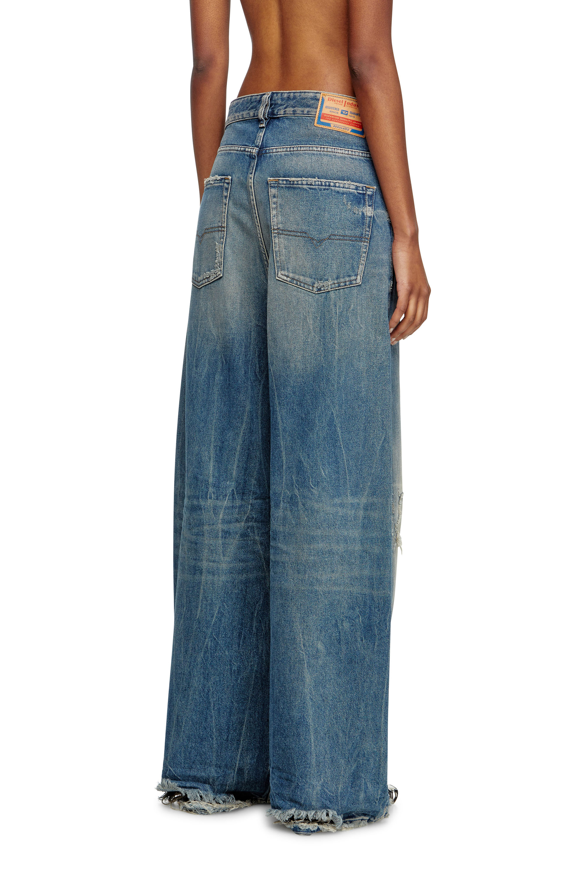 Diesel - Woman's Relaxed Jeans 1996 D-Sire 09M28, Medium blue - 4