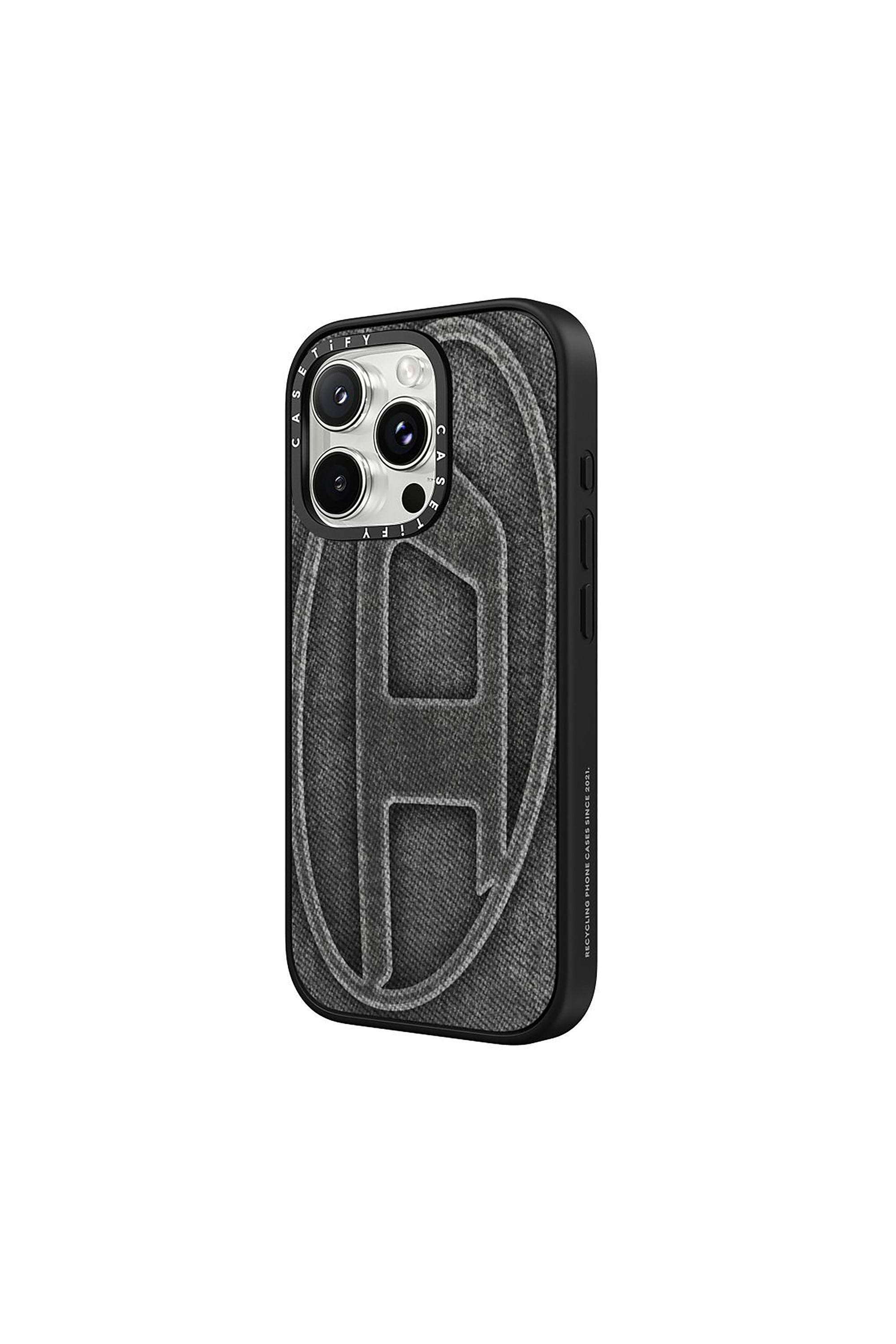 Diesel - 60577 MOULDED CASE, Funda Oval D impact por iPhone 16 Pro Unisex in Negro - 2