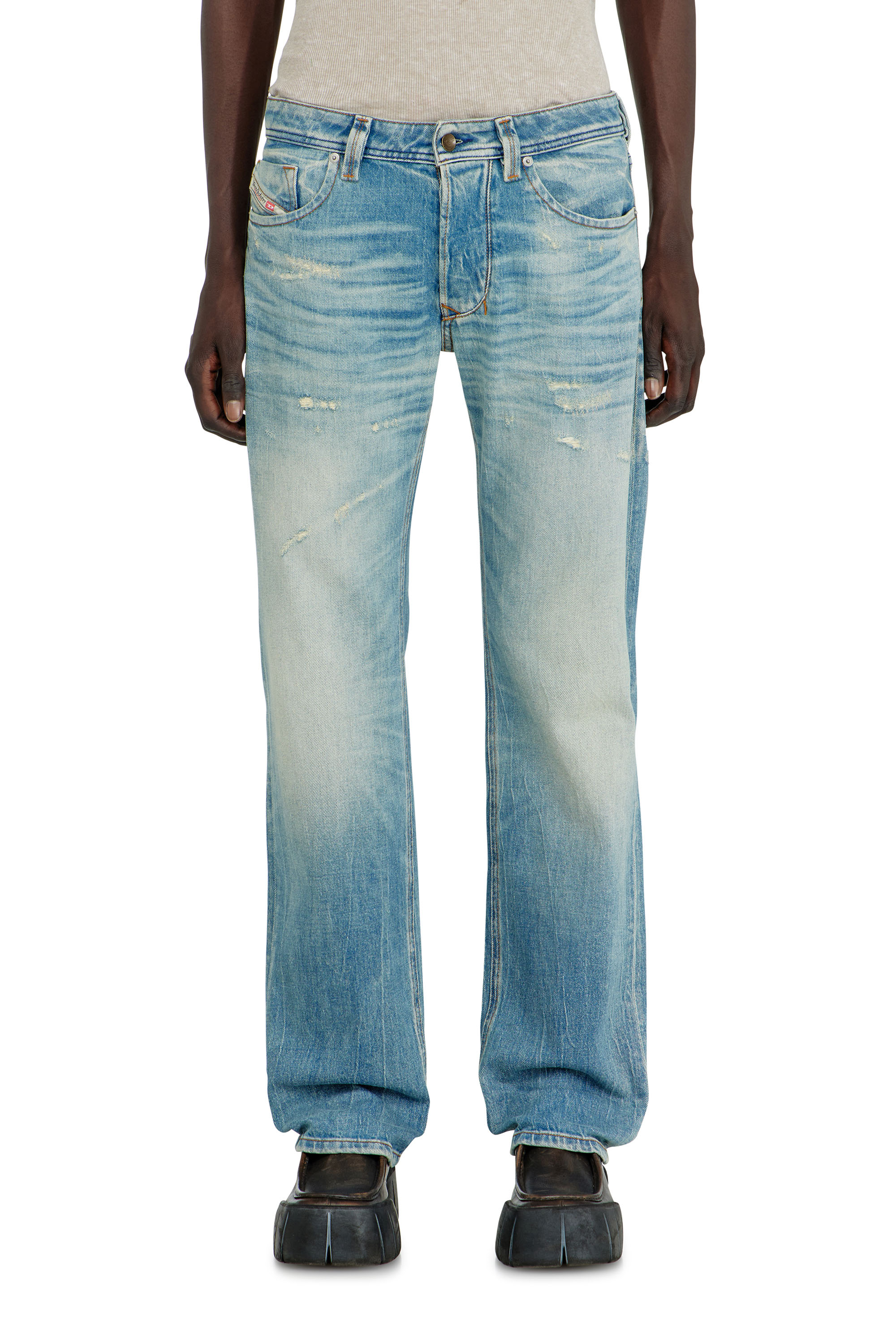 Diesel - Regular Jeans 1985 Larkee 09P33 Hombre, Azul Claro - 1