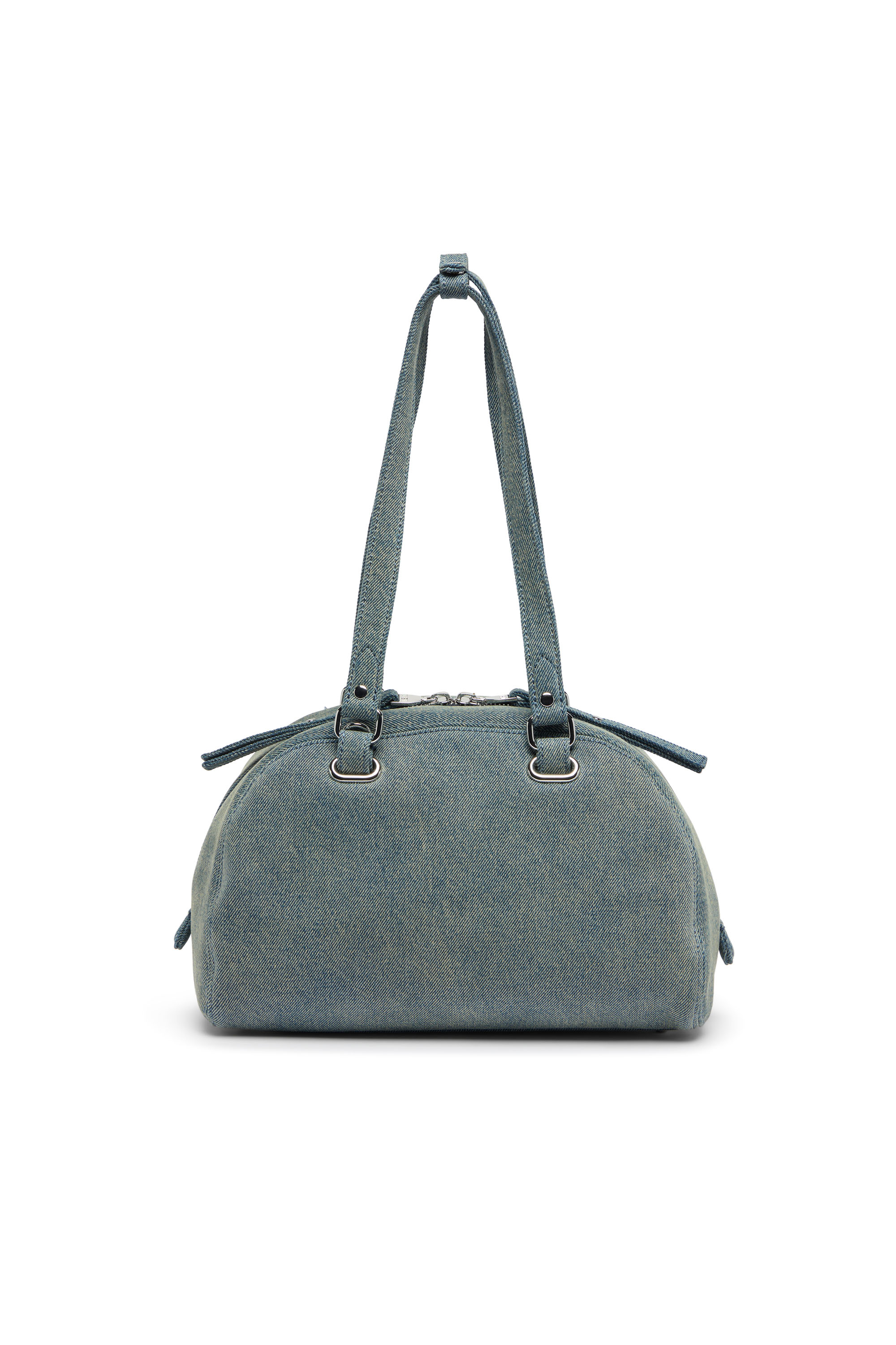 Diesel - 1DR DOME SOFT SHOULDER, 1DR Dome-Bolso de hombro de denim con logo Oval D Unisex in Azul marino - 3