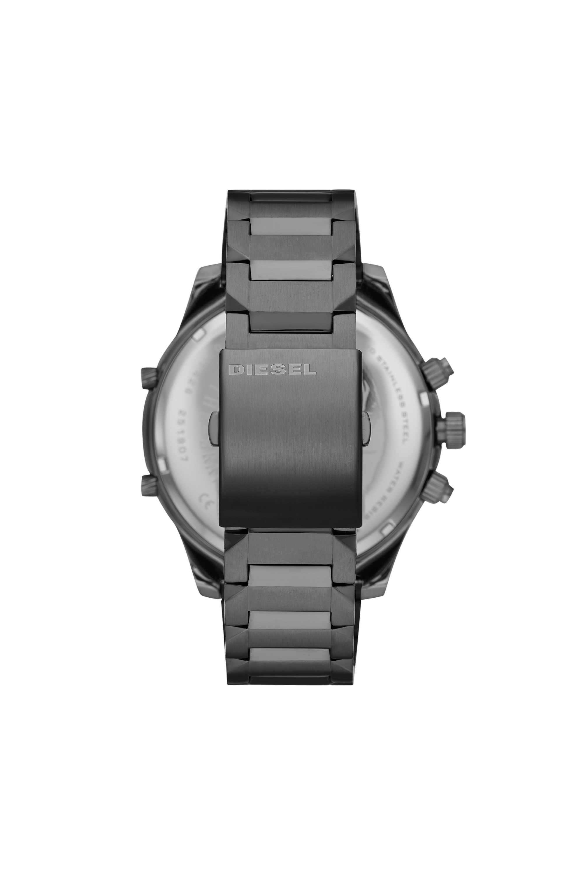 Diesel - DZ7426, Reloj Boltdown de tres agujas en acero inoxidable gris metalizado Hombre in Negro - 2