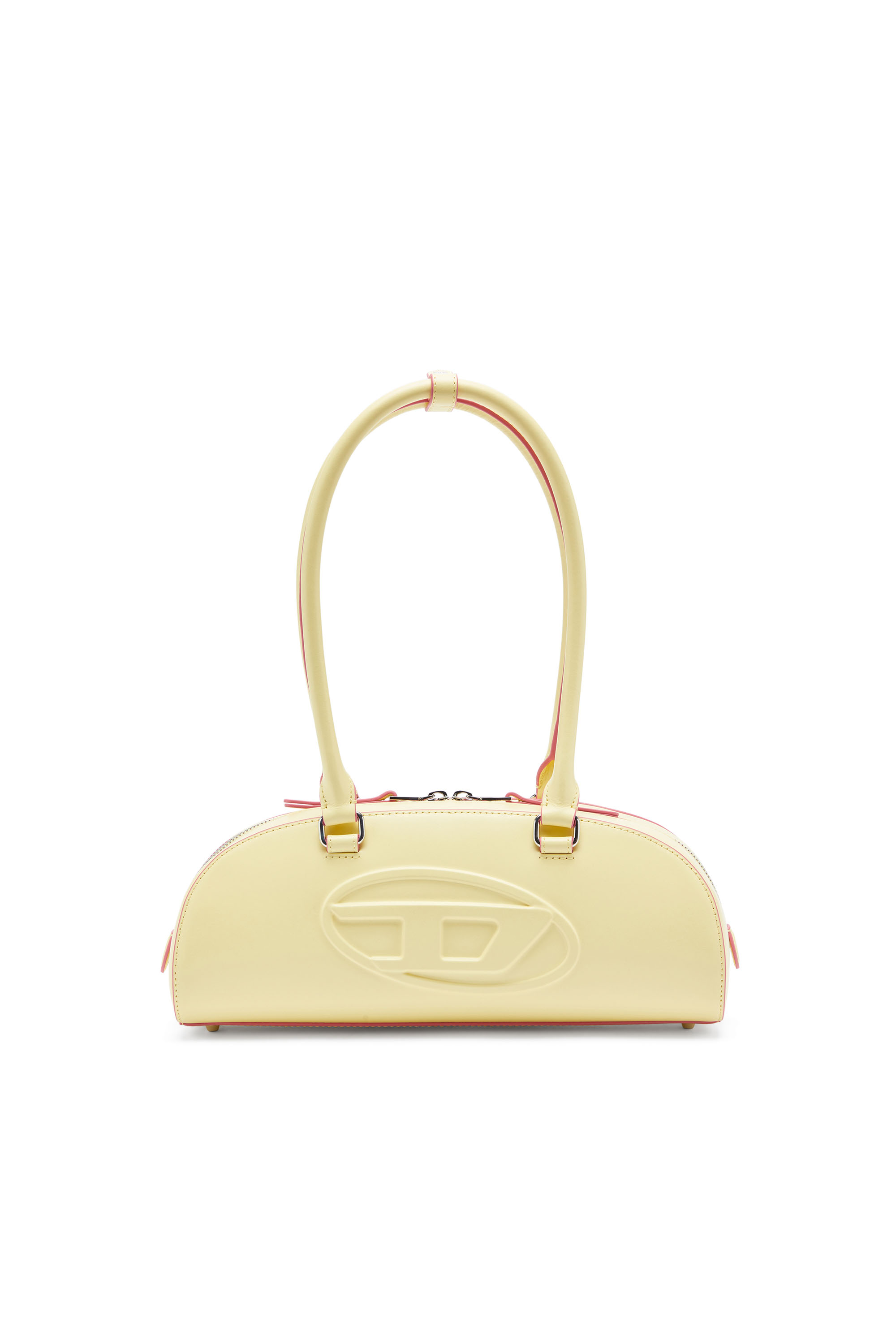 Diesel - 1DR DOME SHOULDER EW, 1DR Dome - Bolso bowling alargado en piel Mujer in Amarillo - 1