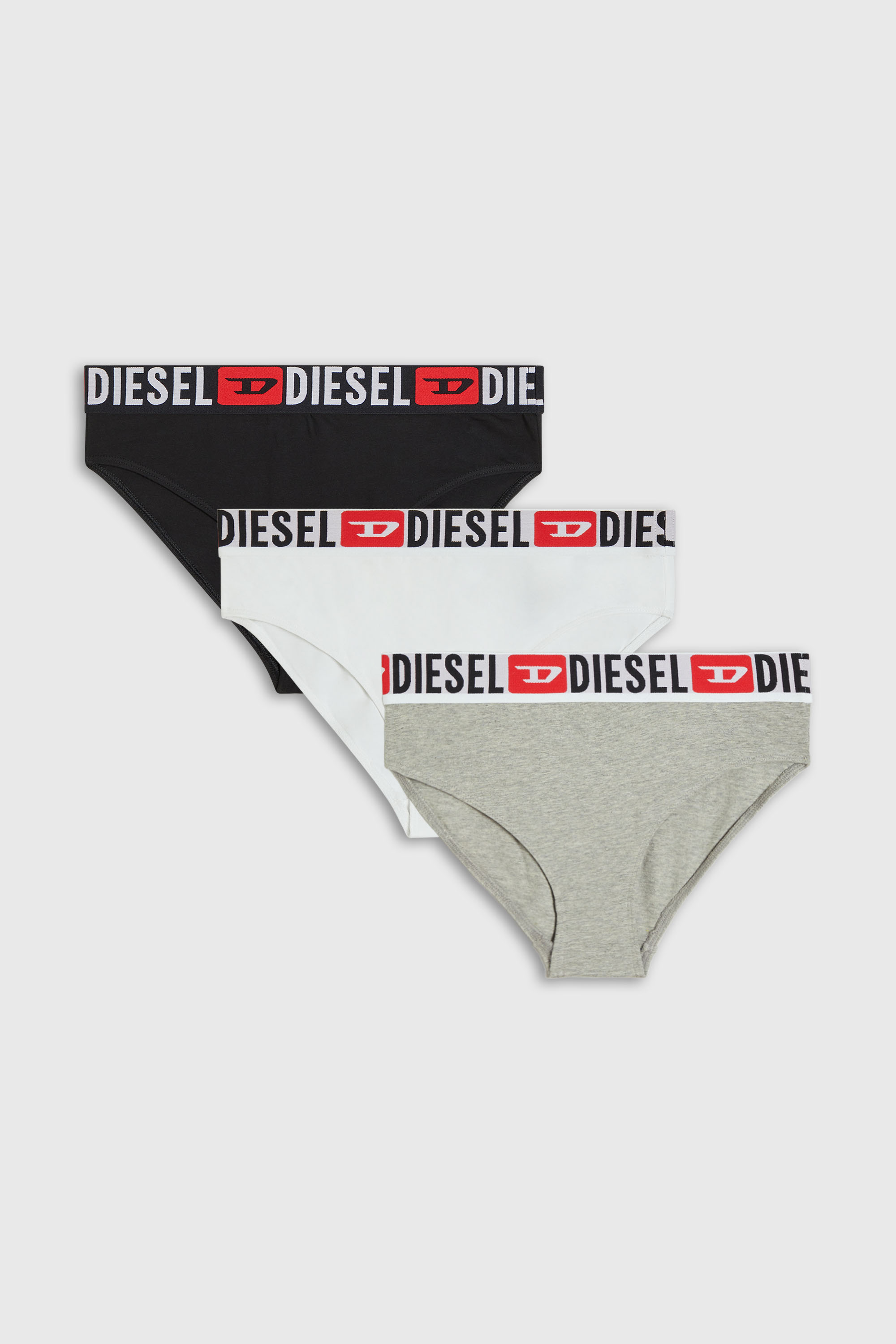 Diesel - SAM-D-CORE-3PACK, Paquete de tres bragas con cintura con logotipo grande Mujer in Multicolor - 2