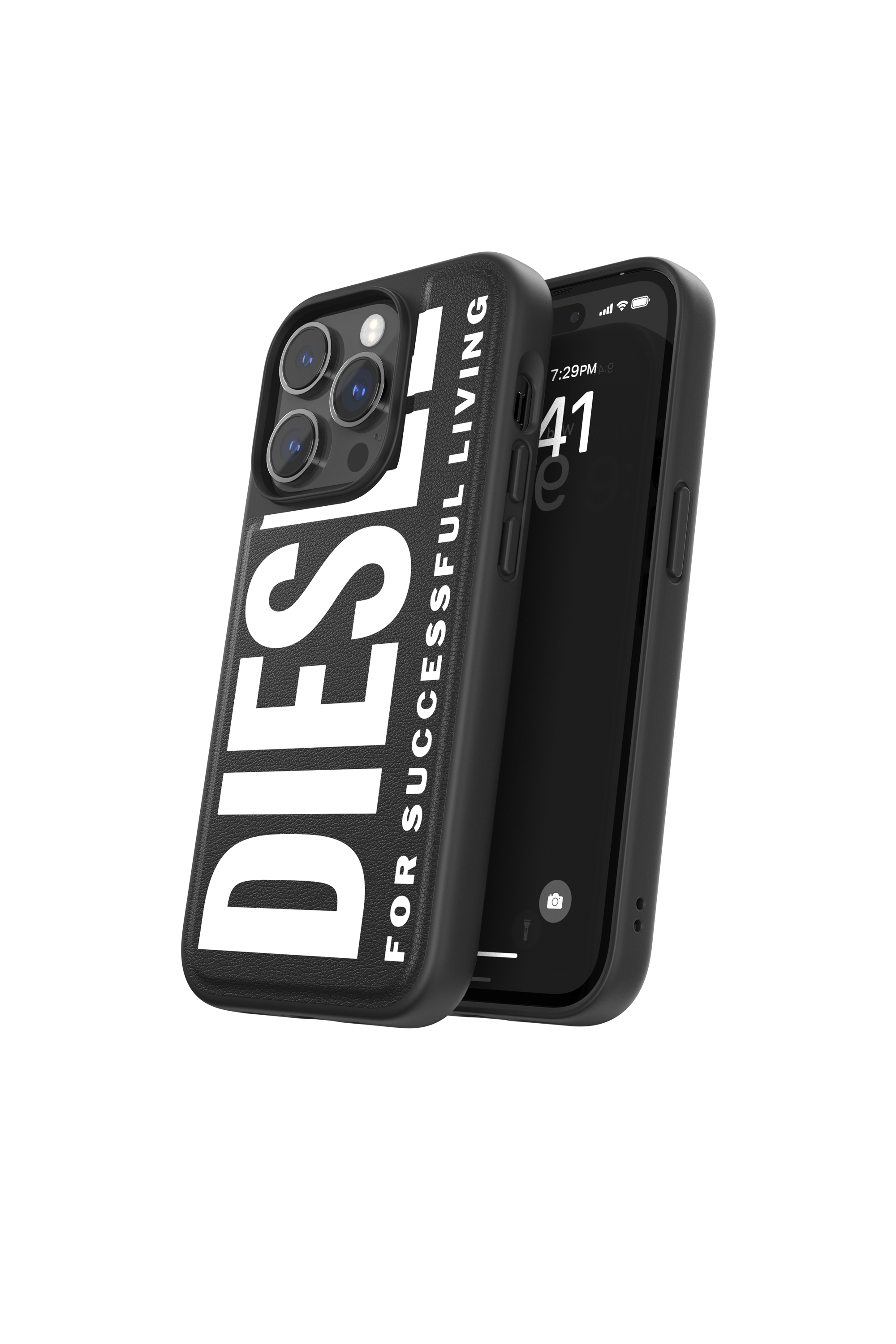 Diesel - 50257 MOULDED CASE, Funda moldeada por iPhone 14 Pro Unisex in Negro - 3