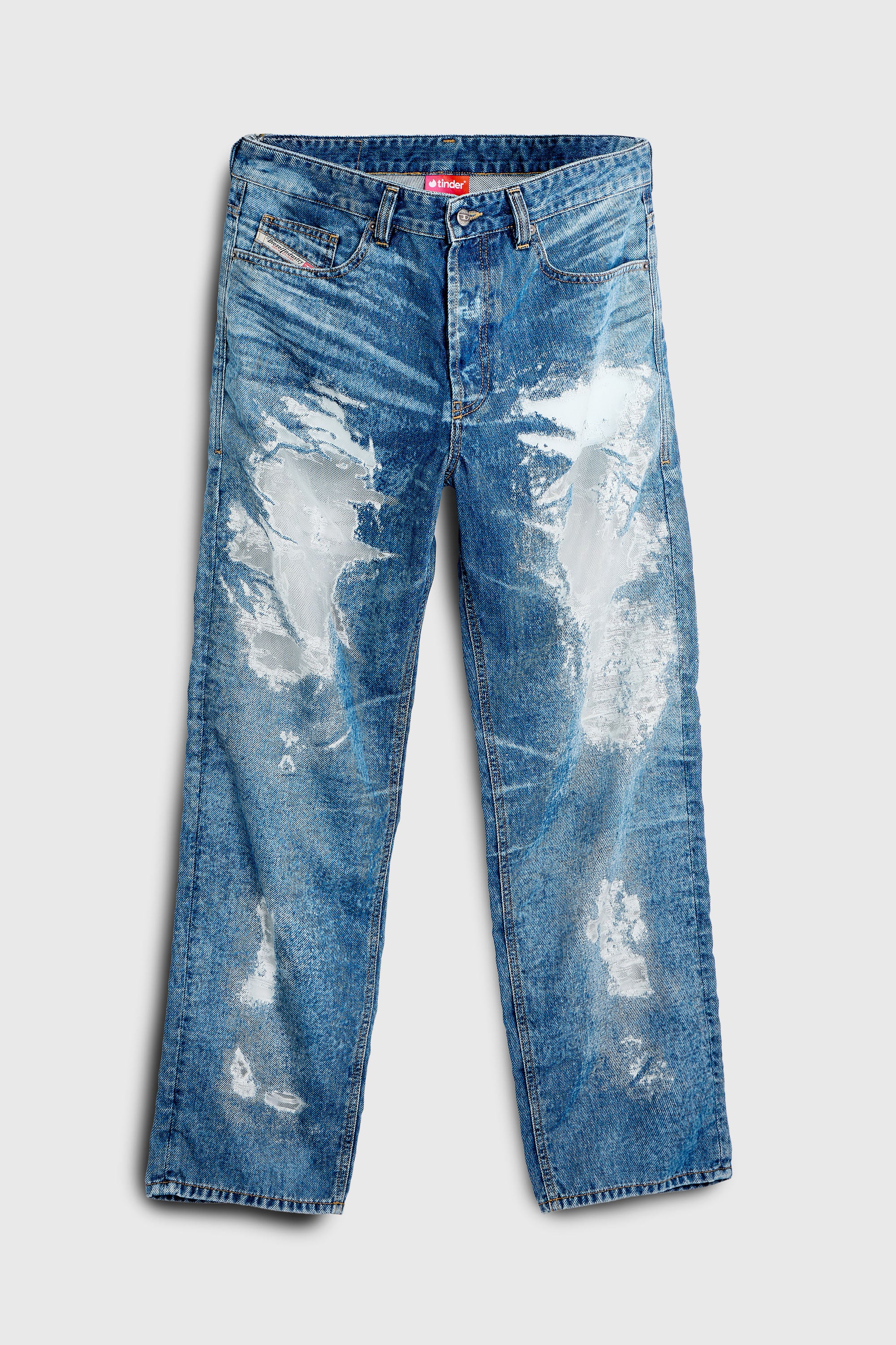 Diesel - Regular Jeans 2024 D-Macs 068ZH Hombre, Azul medio - 3