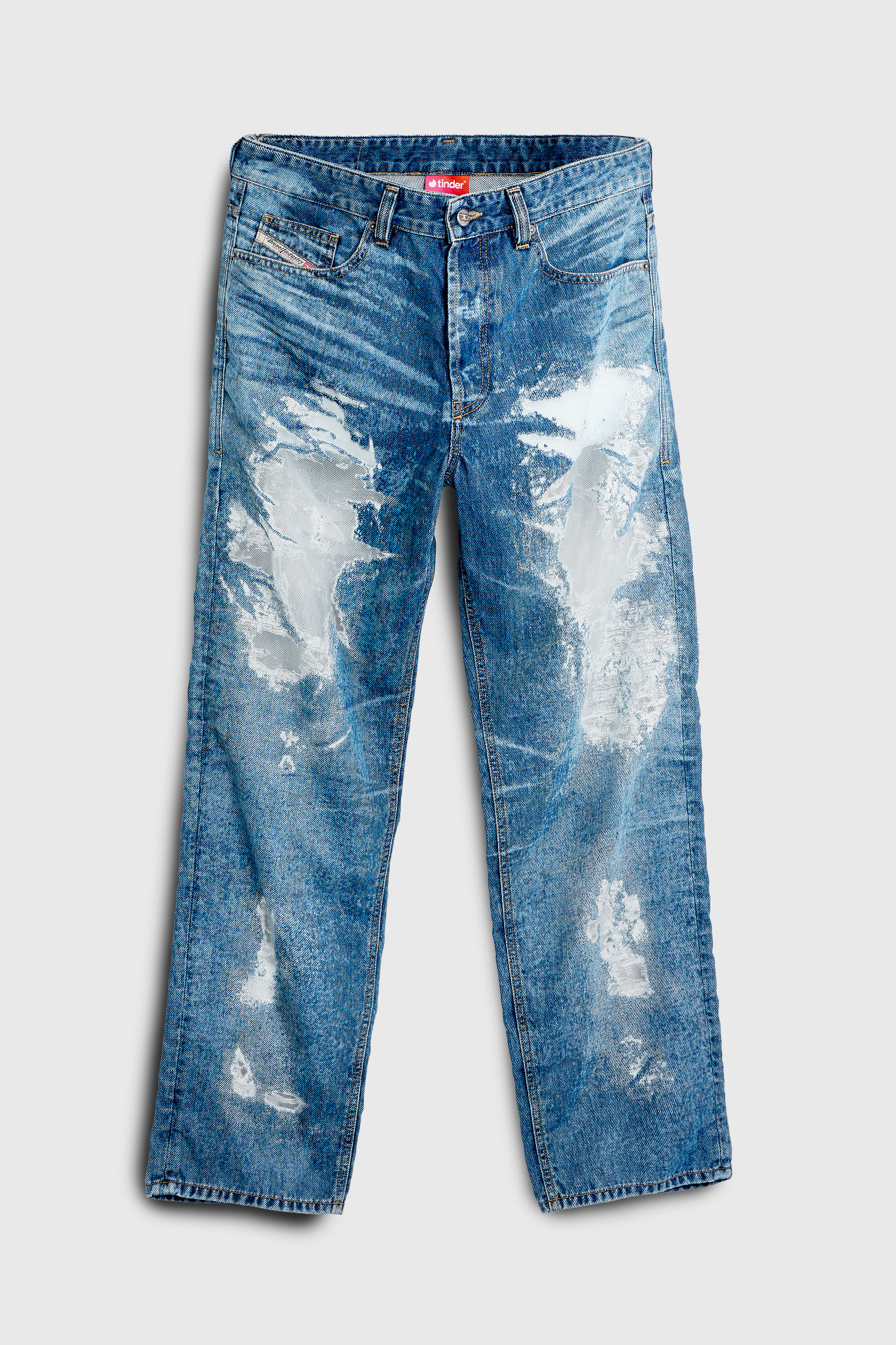 Diesel - Regular Jeans 2024 D-Macs 068ZH Hombre, Azul medio - 4