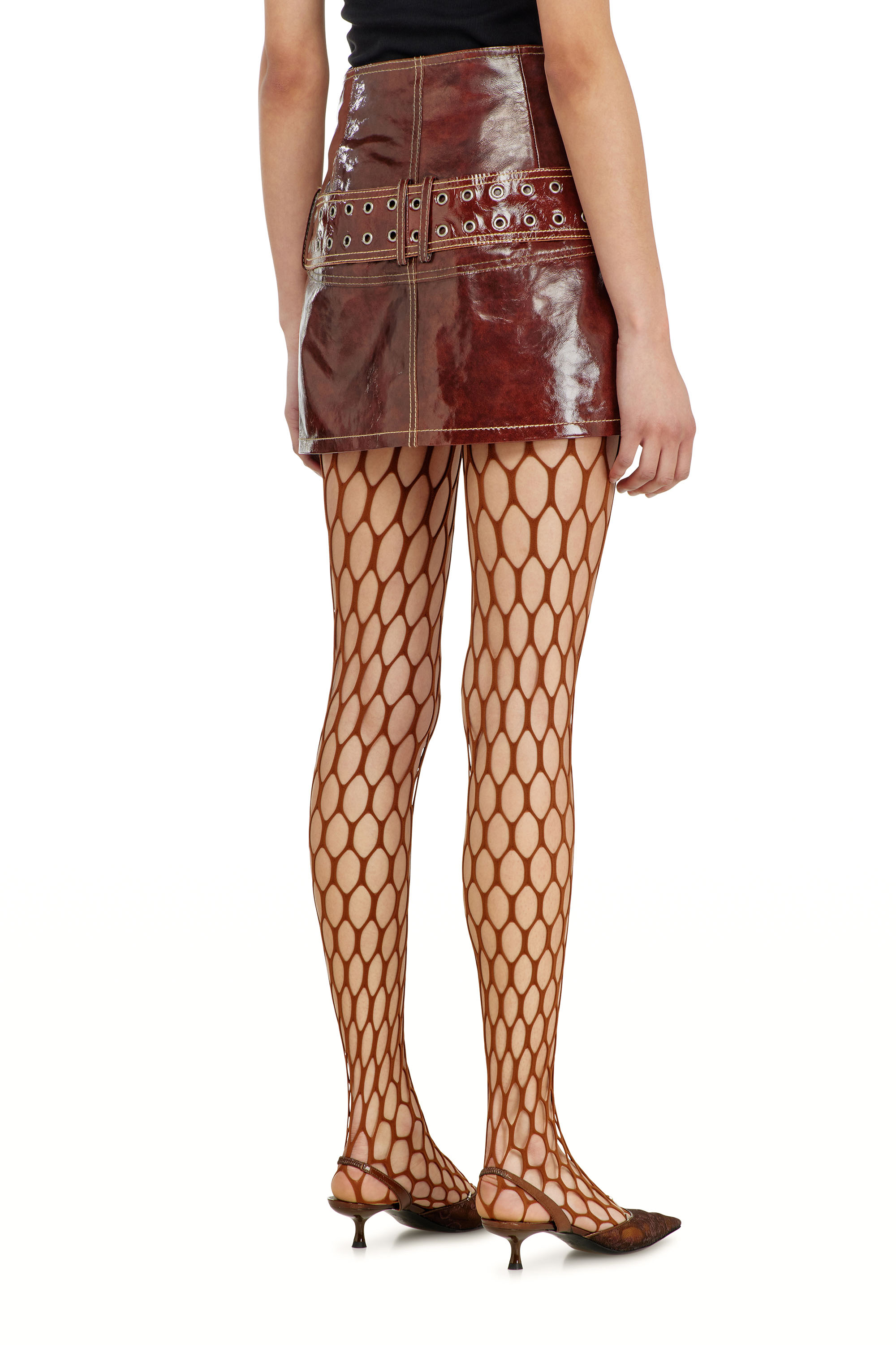 Diesel - L-EVANT, Falda mini de charol con cintur&oacute;n Mujer in ToBeDefined - 3