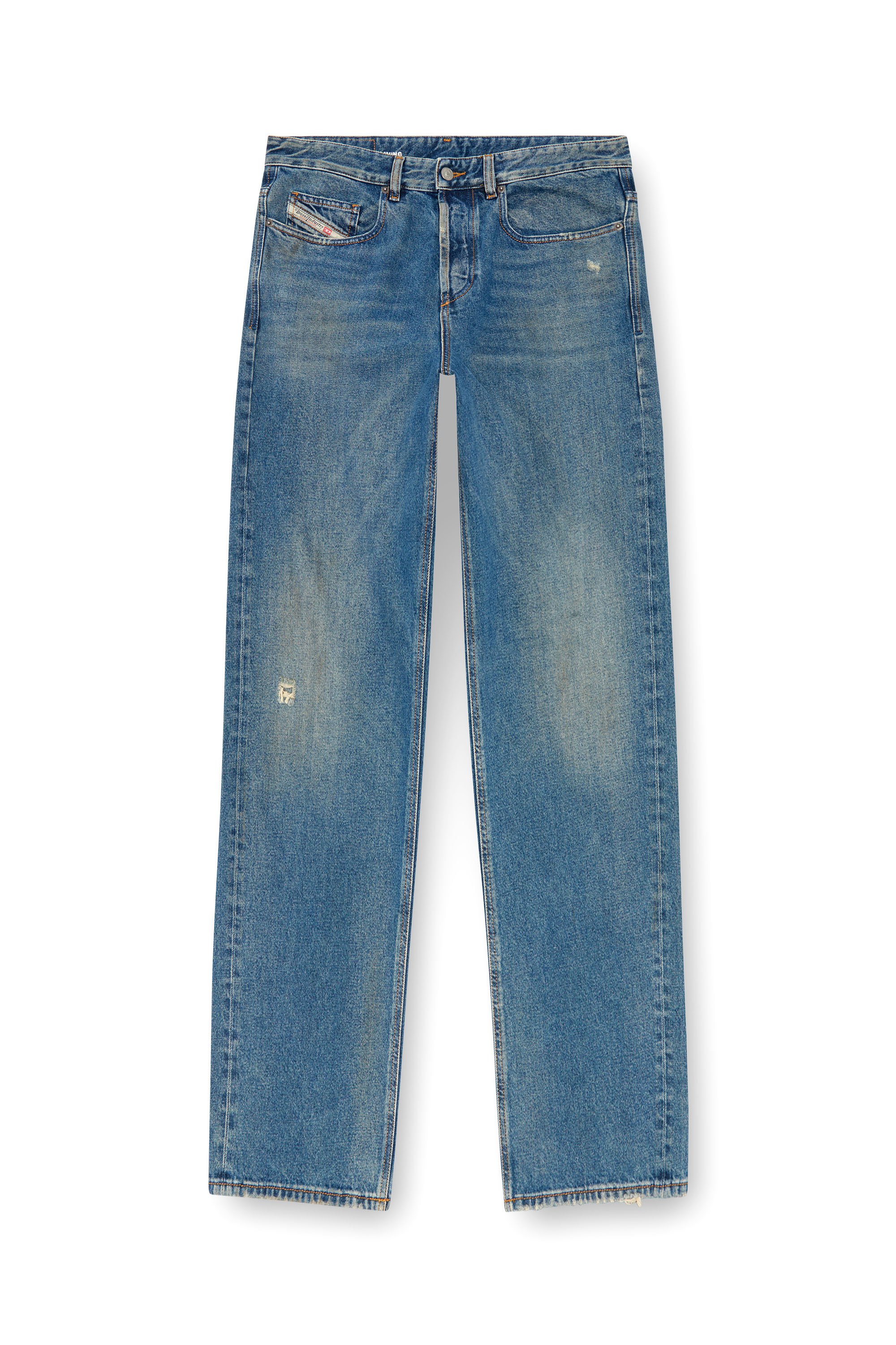 Diesel - Straight Jeans 2001 D-Macro 09J79, Hombre Straight Jeans - 2001 D-Macro in Azul marino - Image 6