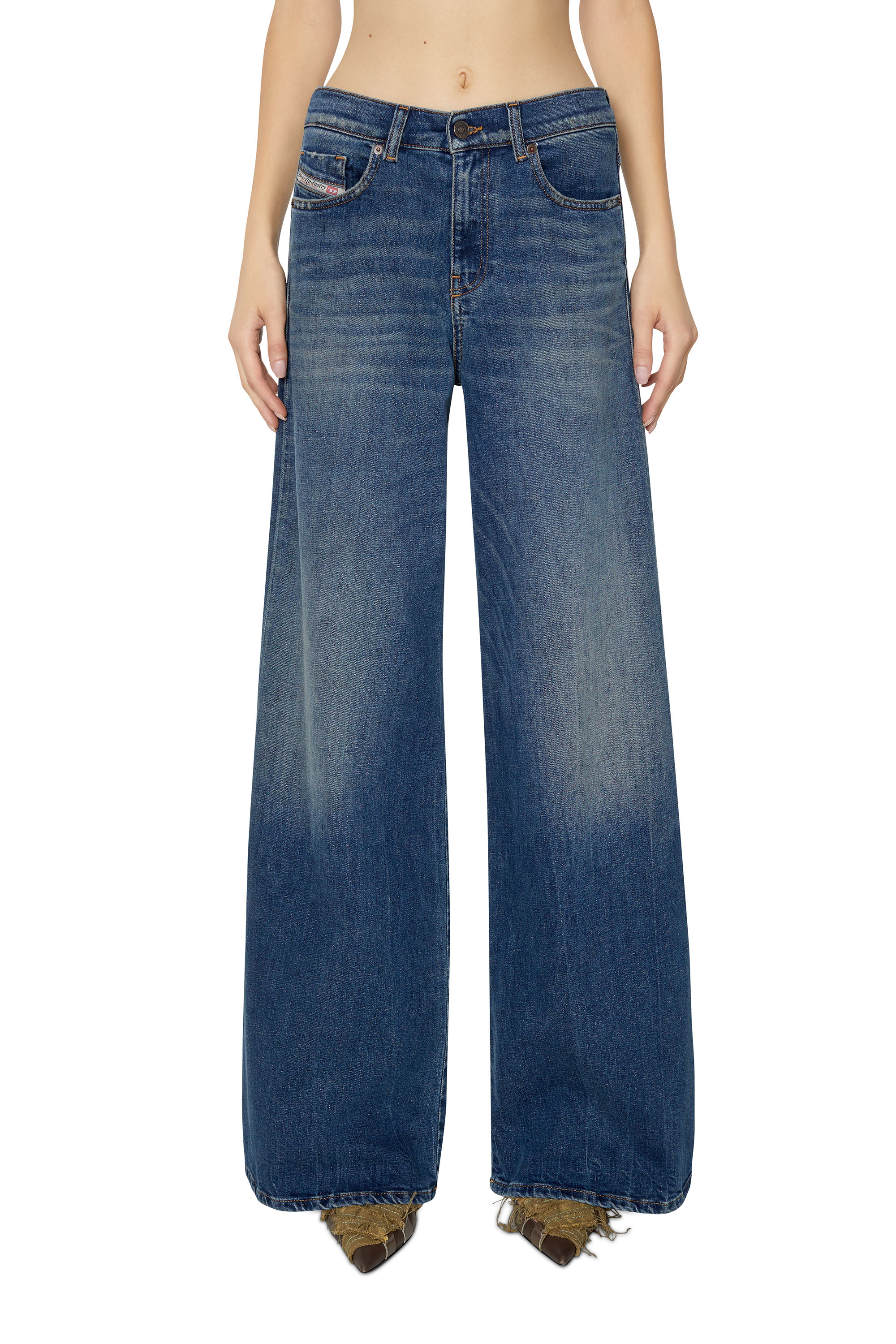Diesel - Bootcut and Flare Jeans 1978 D-Akemi 09E66, Azul Oscuro - Image 2