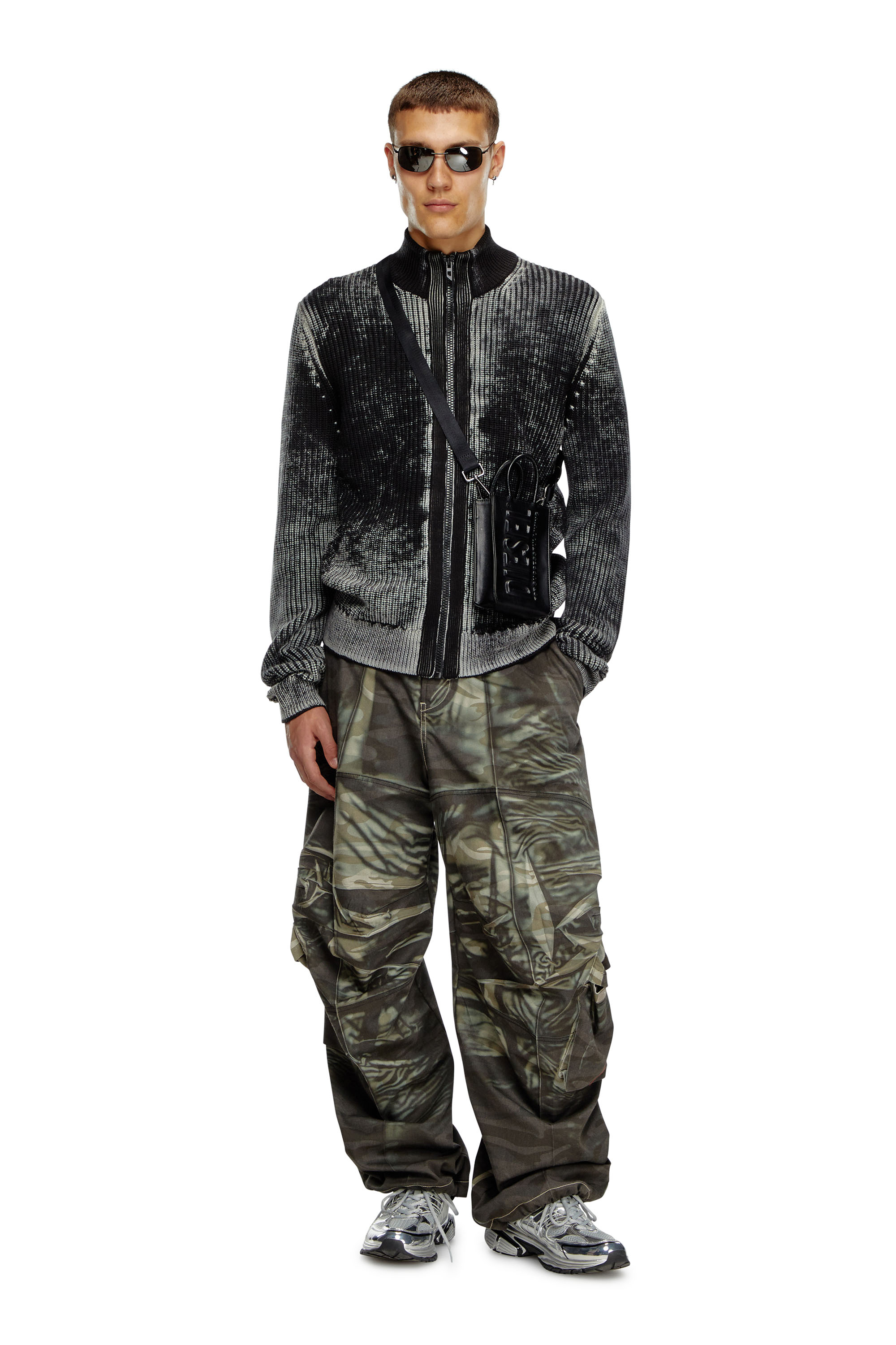 Diesel - DSL 3D SHOPPER MINI X, Dsl 3D Mini -Bolso tote de poliuretano con logotipo en relieve Hombre in Negro - 6