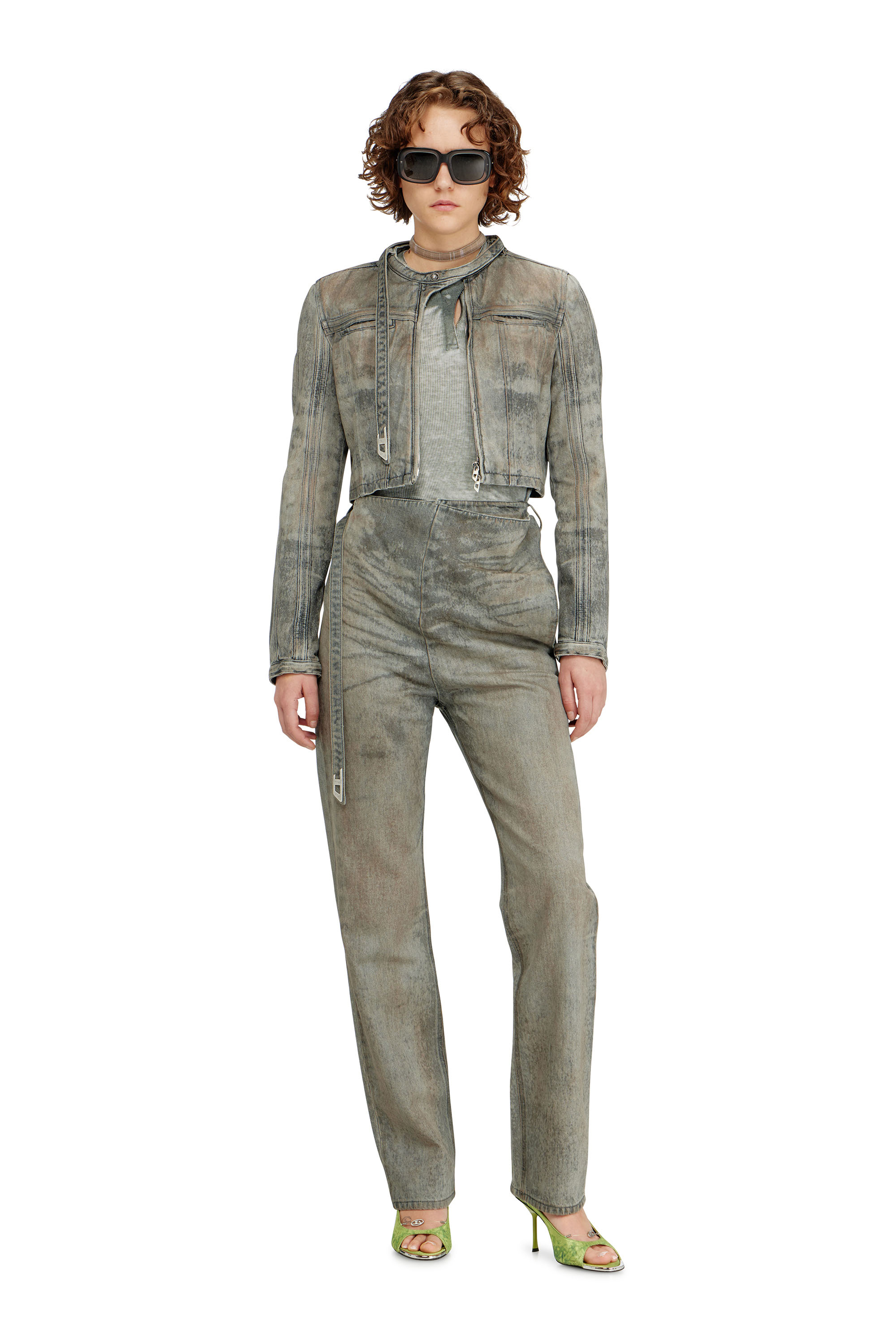 Diesel - Slim Jeans D-THALIRA 09P24 Mujer, Gris - 2