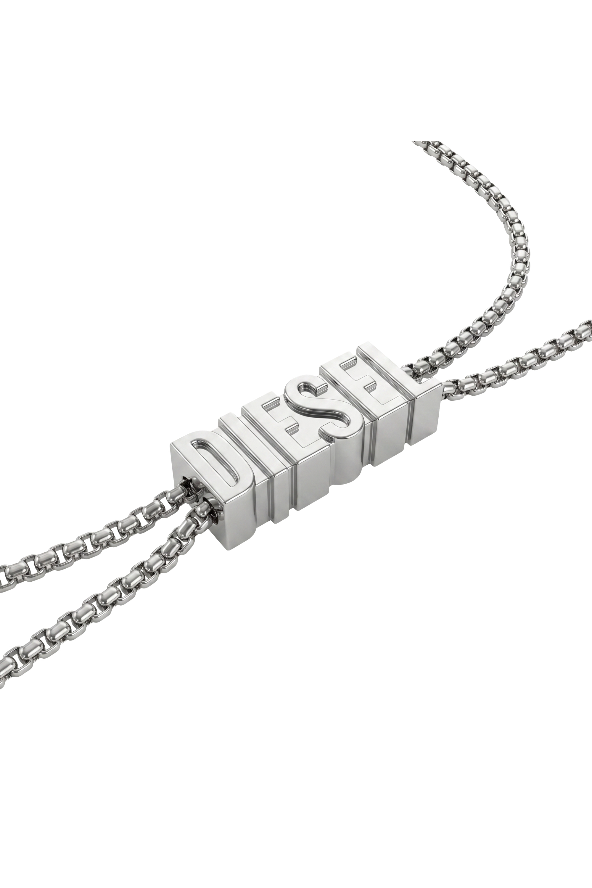 Diesel - 60669 EARBUDS CHAIN EARBUNDS CHAIN, Collar D Chain para auriculares Unisex in Plateado - 3