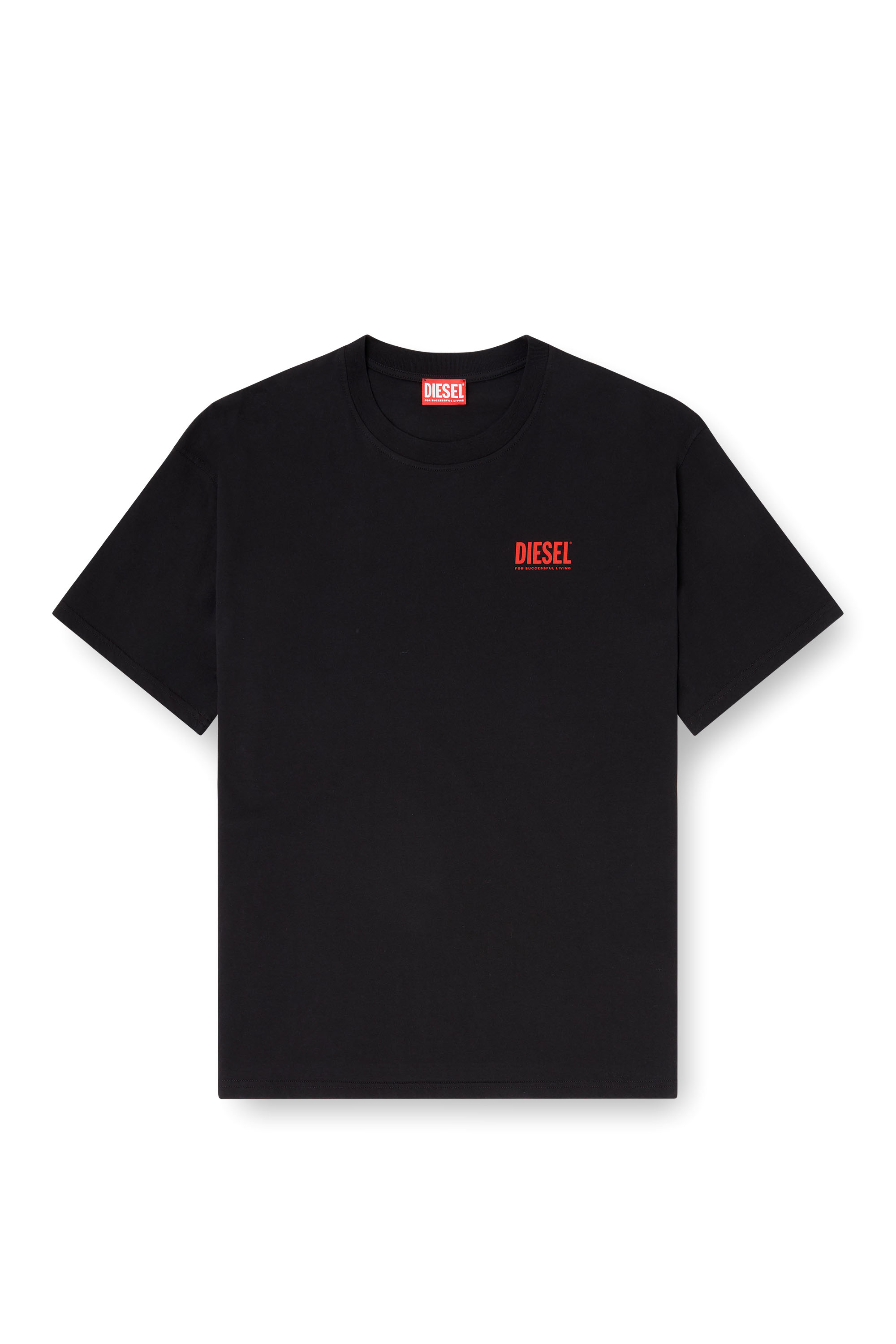 Diesel - T-BOXT-BISK, Camiseta de algodón con estampado Diesel Biscotto Hombre in Negro - 3
