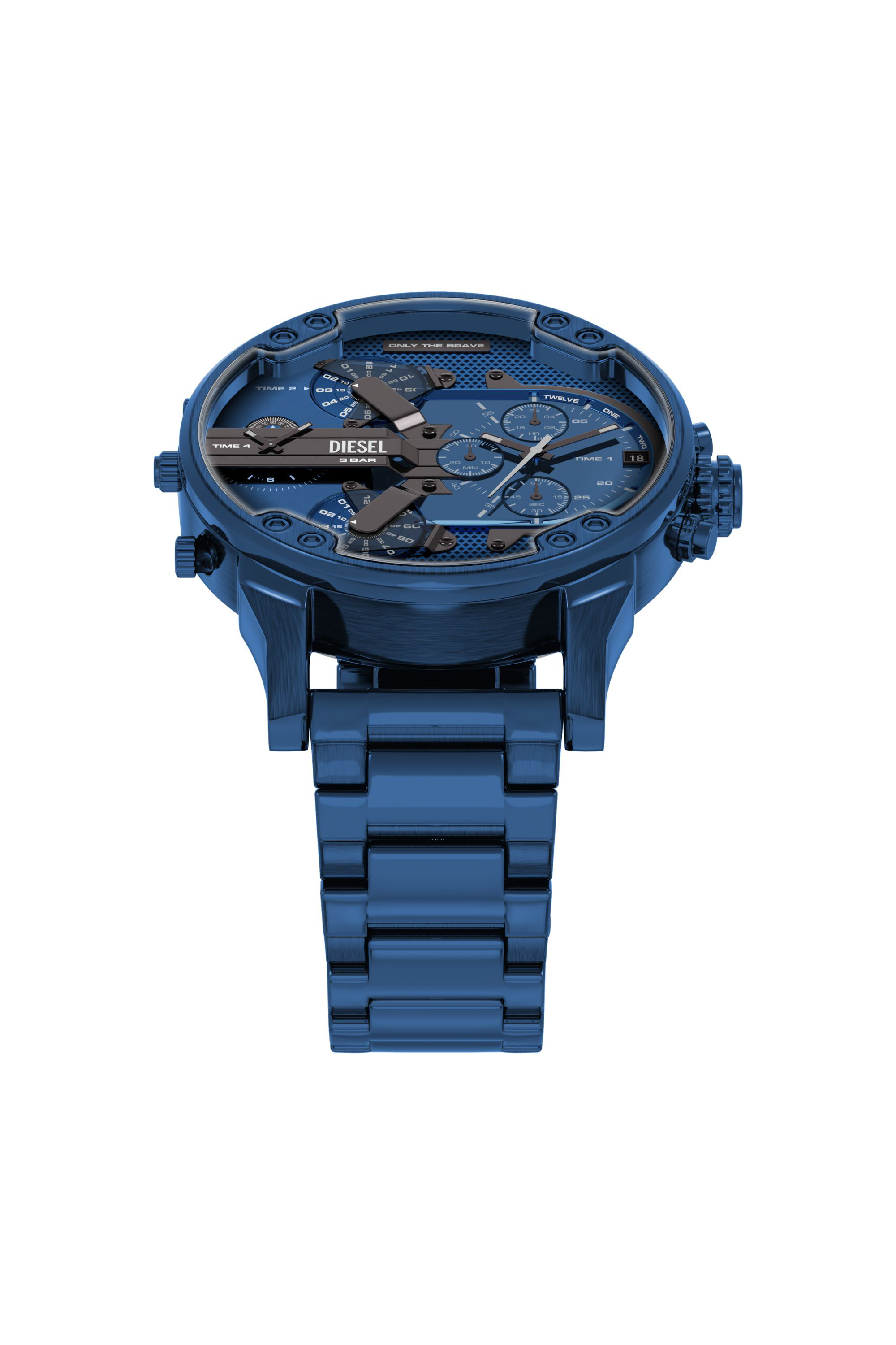 Diesel - DZ7496 WATCH, Reloj Mr. Daddy 2.0 Acero Inoxidable Azul Hombre in Azul marino - 4