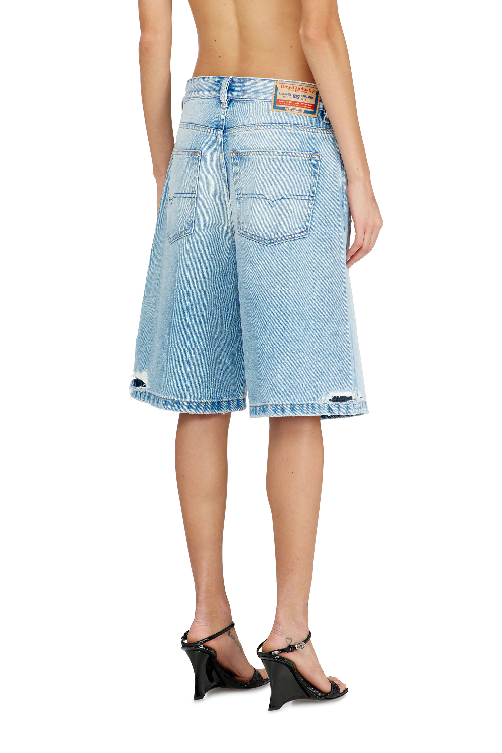 Diesel - DE-SIRE-SHORT, Shorts de denim desgastado Mujer in ToBeDefined - 4