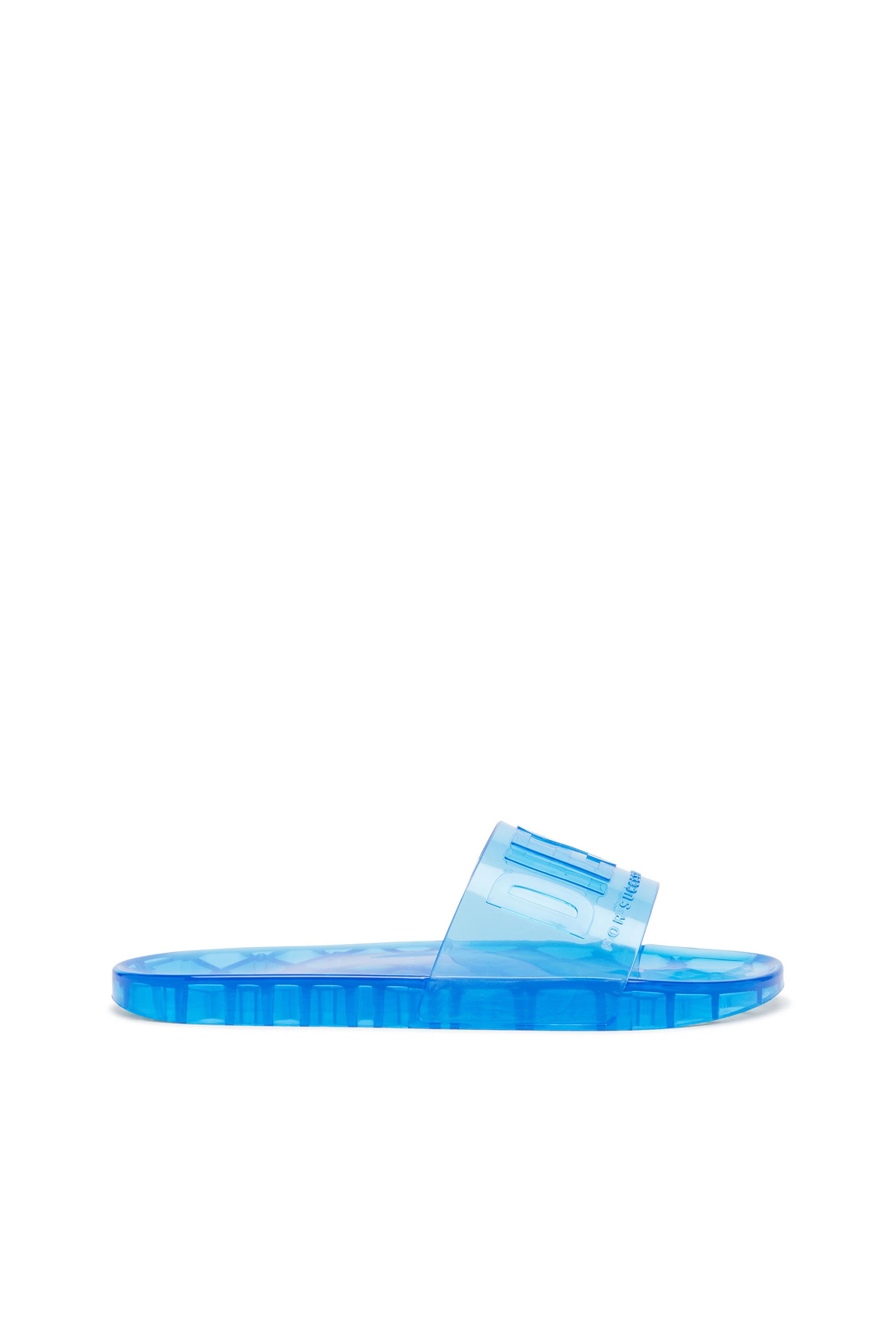 Diesel - SA-KARAIBI GL X, Mujer Sa-Karaibi-Chanclas de PVC transparente in Azul marino - Image 1