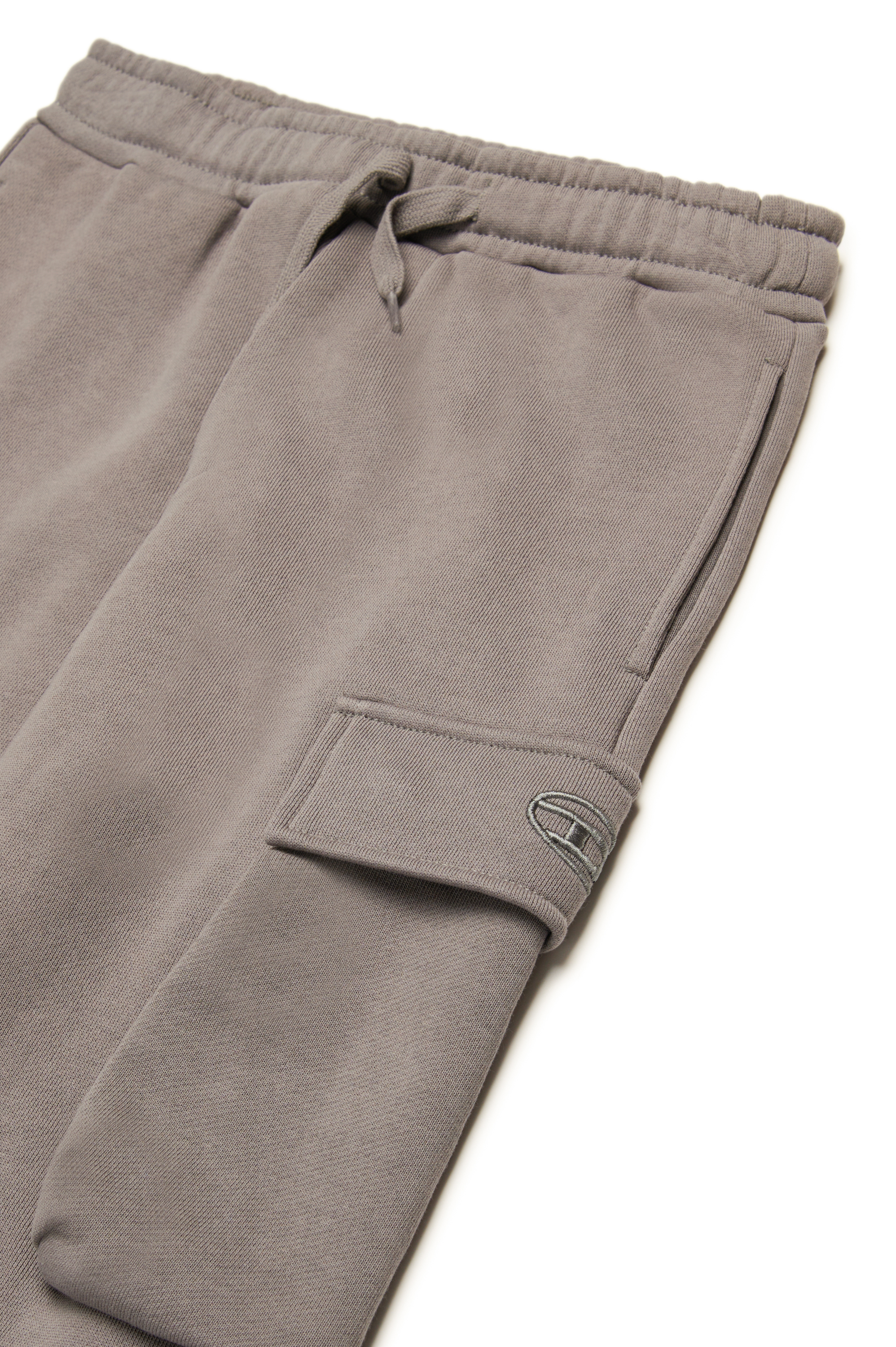 Diesel - PLEKOX, Pantalones deportivos cargo con bordado Oval D Hombre in Gris - 3