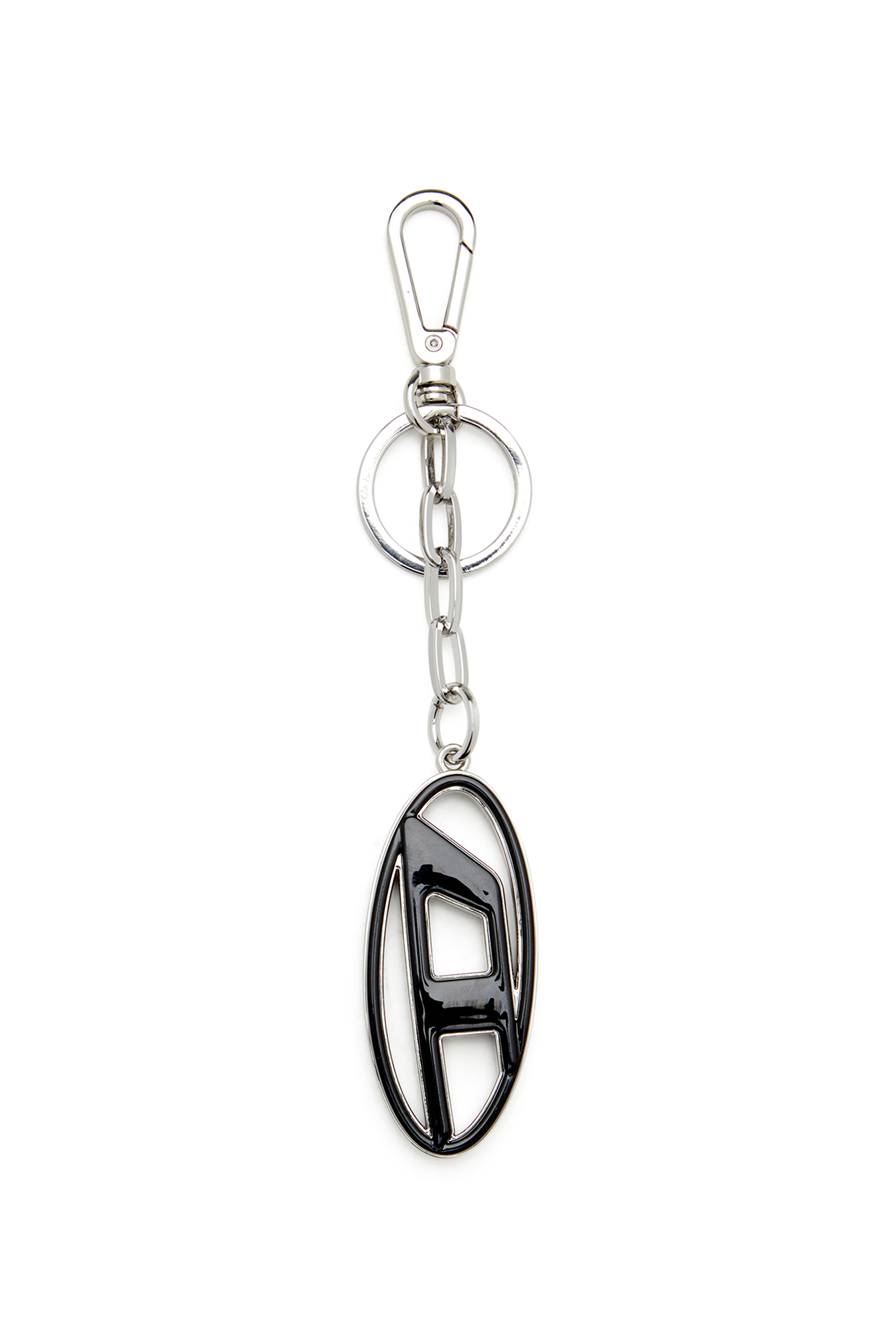 Diesel - CAGE-D LAYER, Llavero Oval D de metal y resina Hombre in Negro - 1