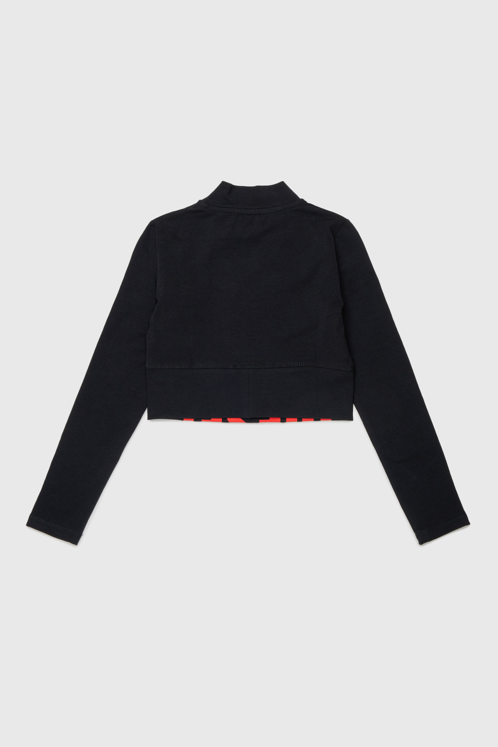 Diesel - TCEFILS, Crop top con logo recortado Mujer in Negro - 2
