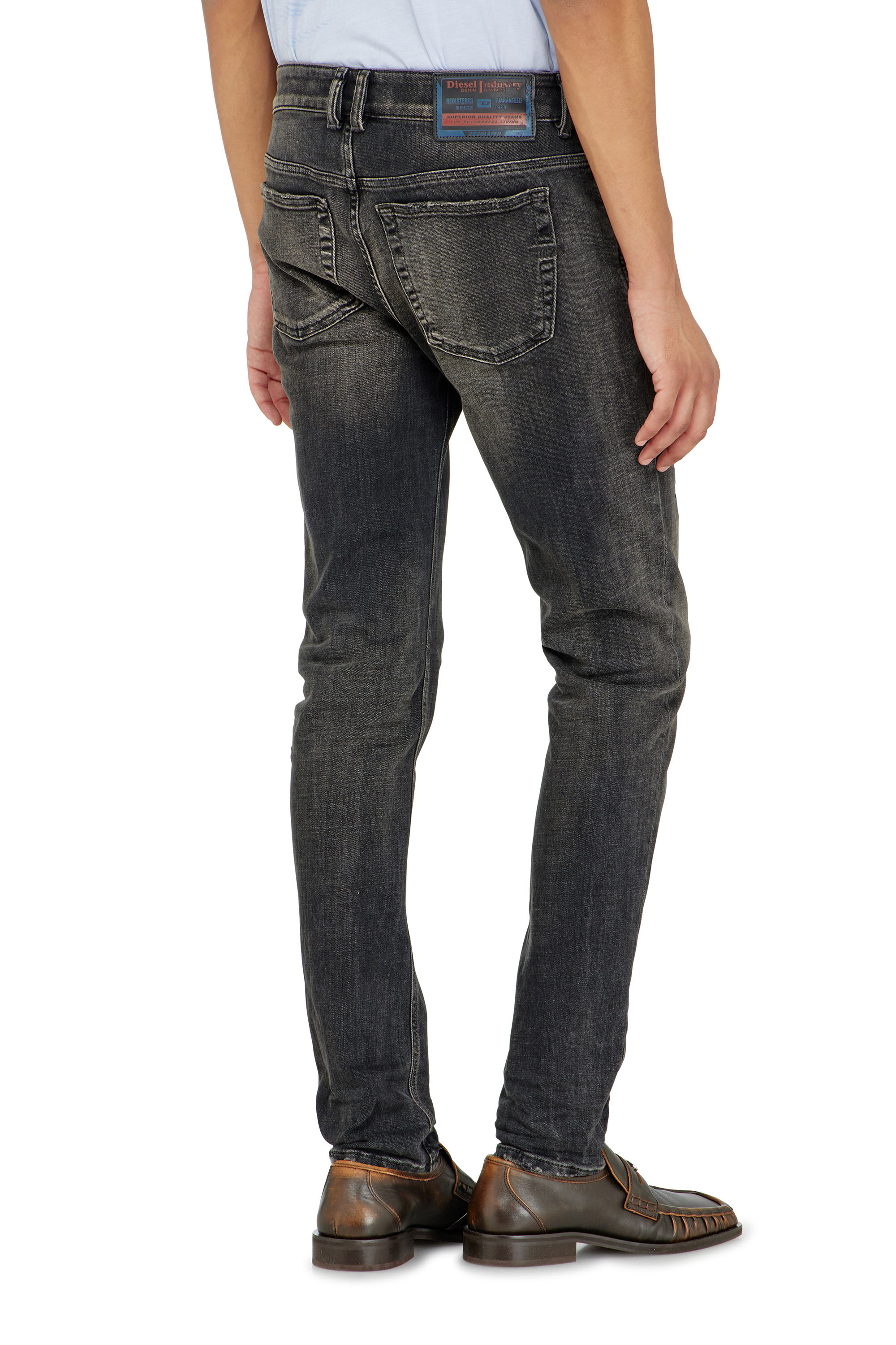 Diesel - Skinny Jeans 1979 Sleenker 09P77 Hombre, Negro/Gris oscuro - 5